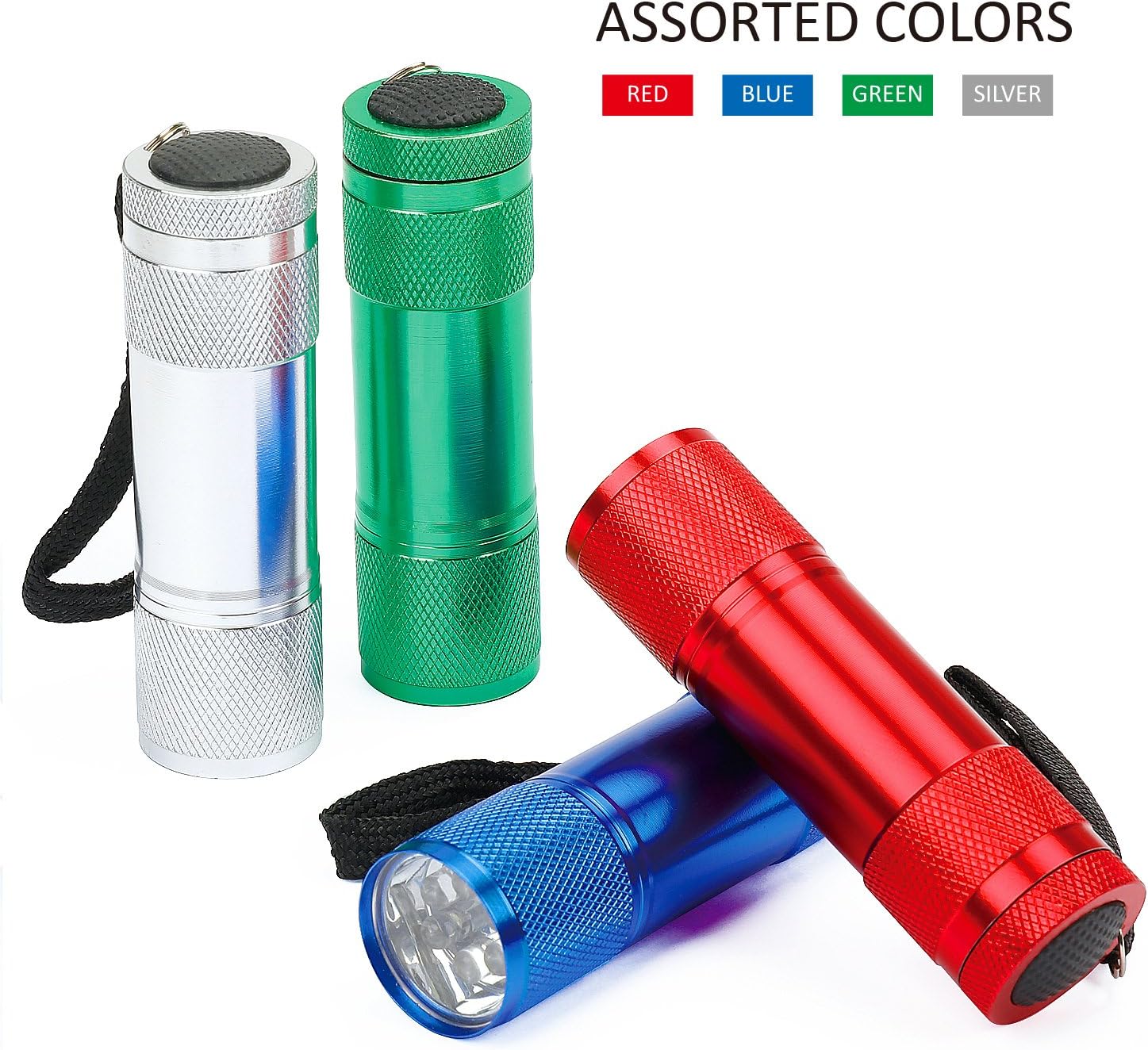 FASTPRO 4-Pack Aluminum LED Flashlight Set