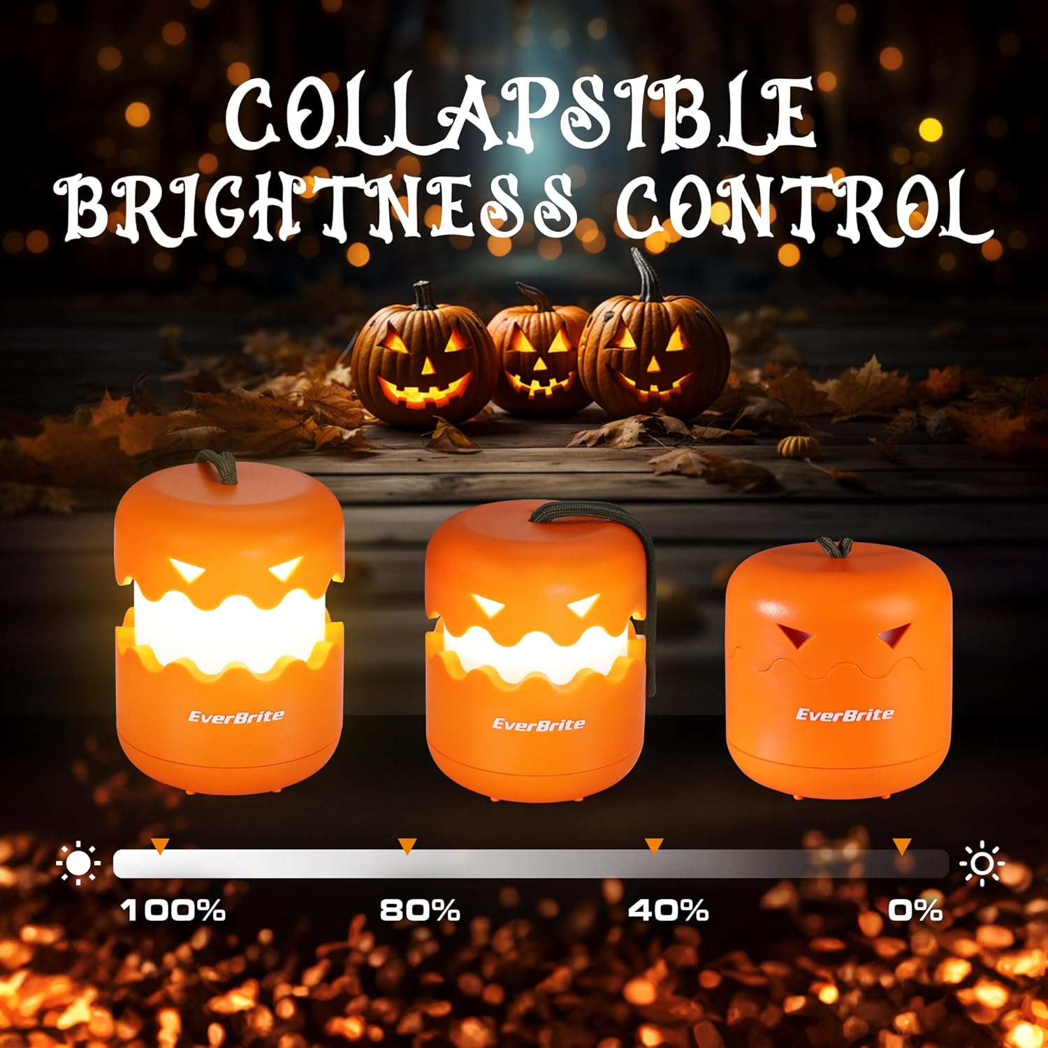 Halloween LED Lantern Headlamp Set with Motion Sensors