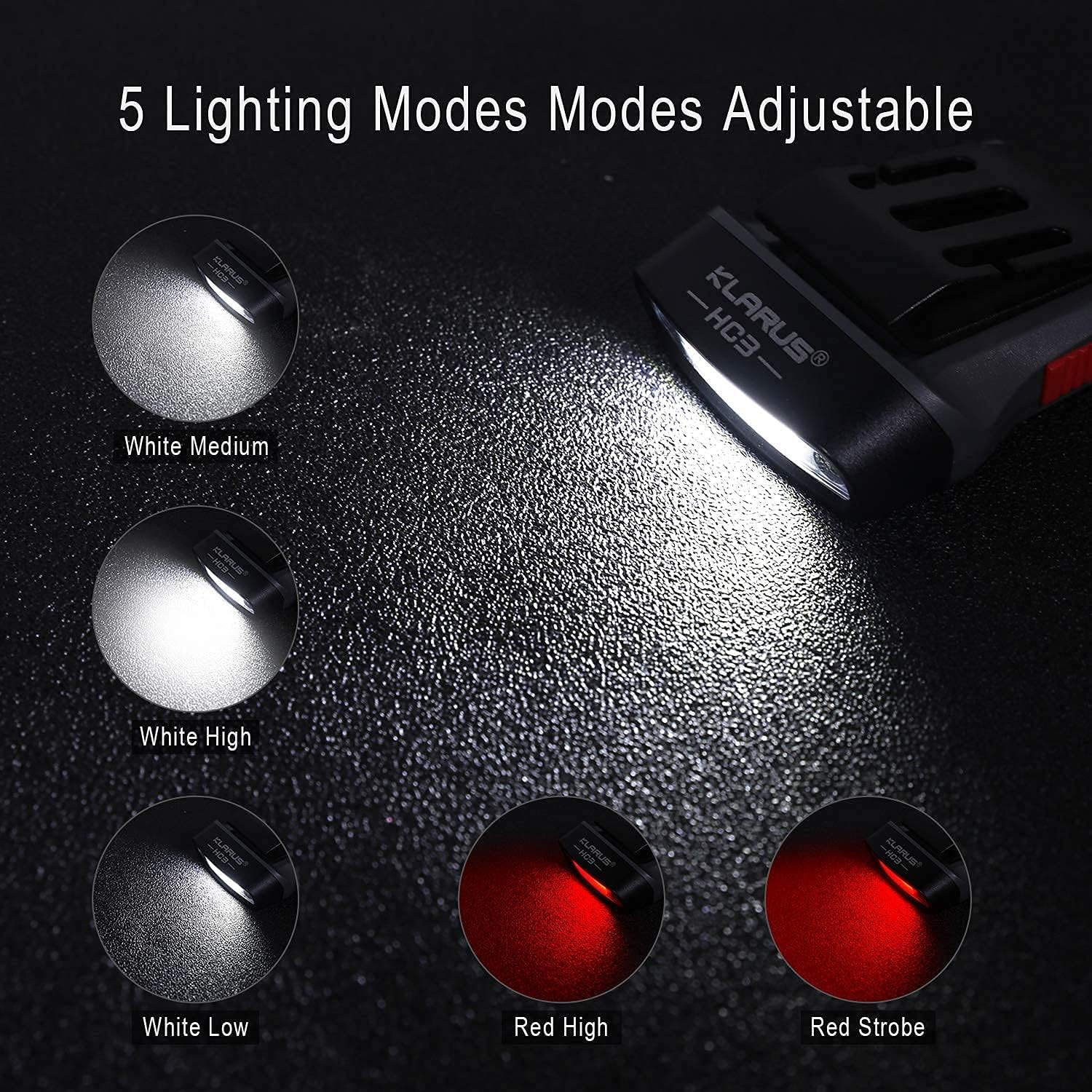 Klarus HC3 Rechargeable Cap Light - 100 Lumens