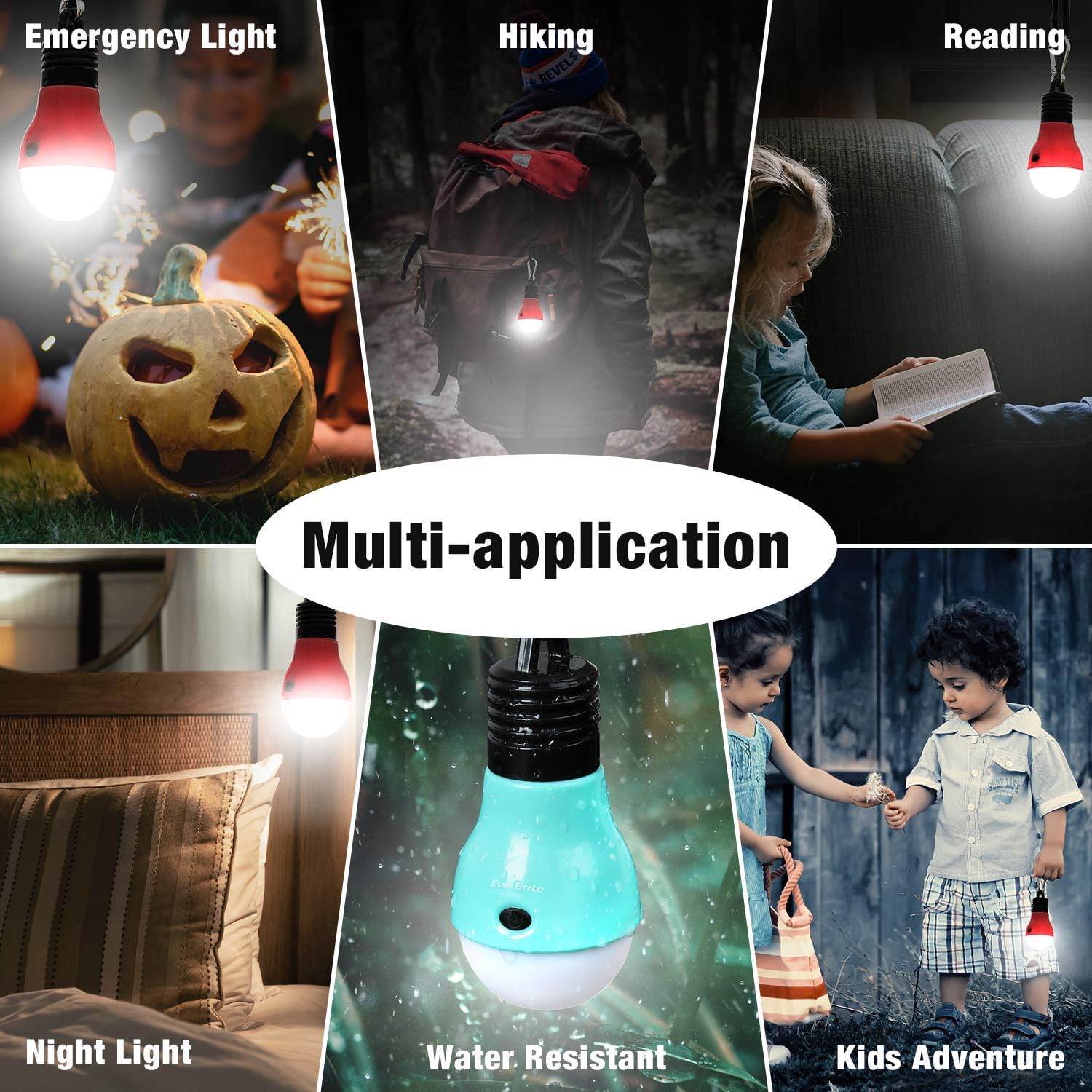 Adjustable LED Camper Tent Lights - 3-Piece Set