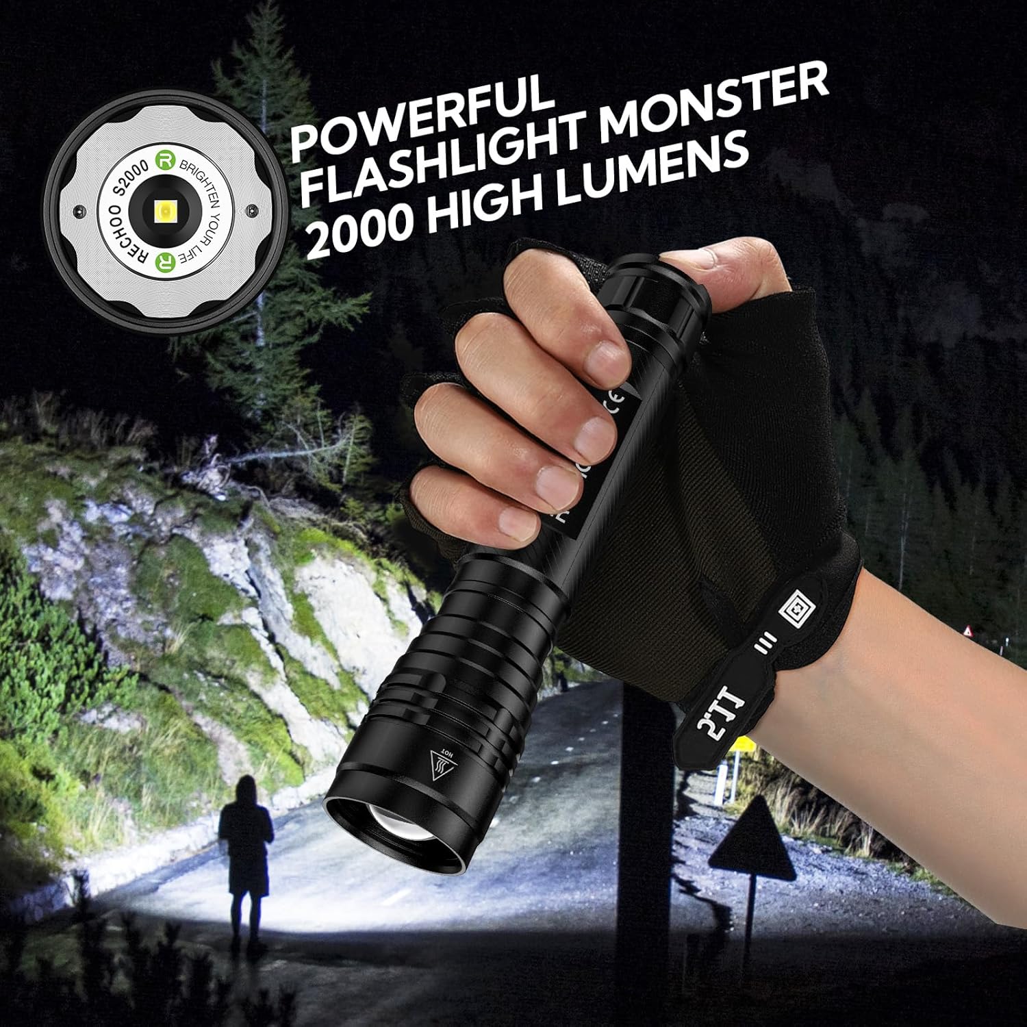 RECHOO S2000 LED Flashlight