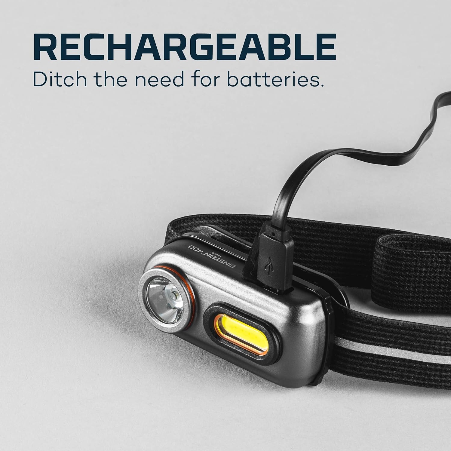 NEBO Einstein 400Lumen Headlamp Rechargeable Durable