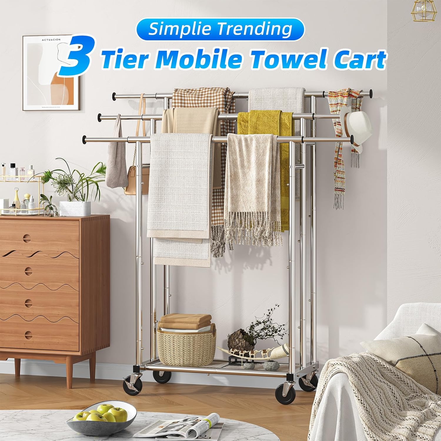 Expandable Towel Rack with Premium stainless steel