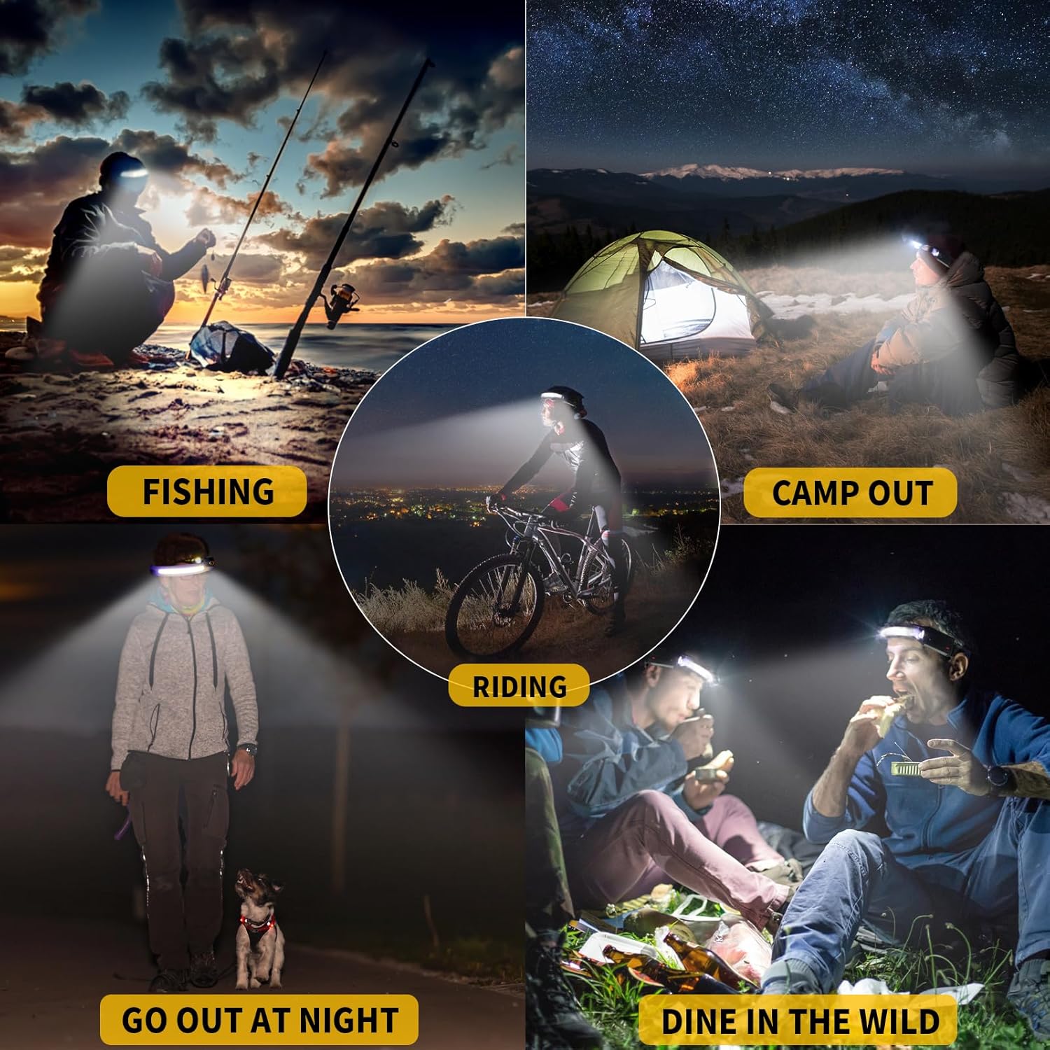 Othemo230 LED Headlamp 230 Wide Beam