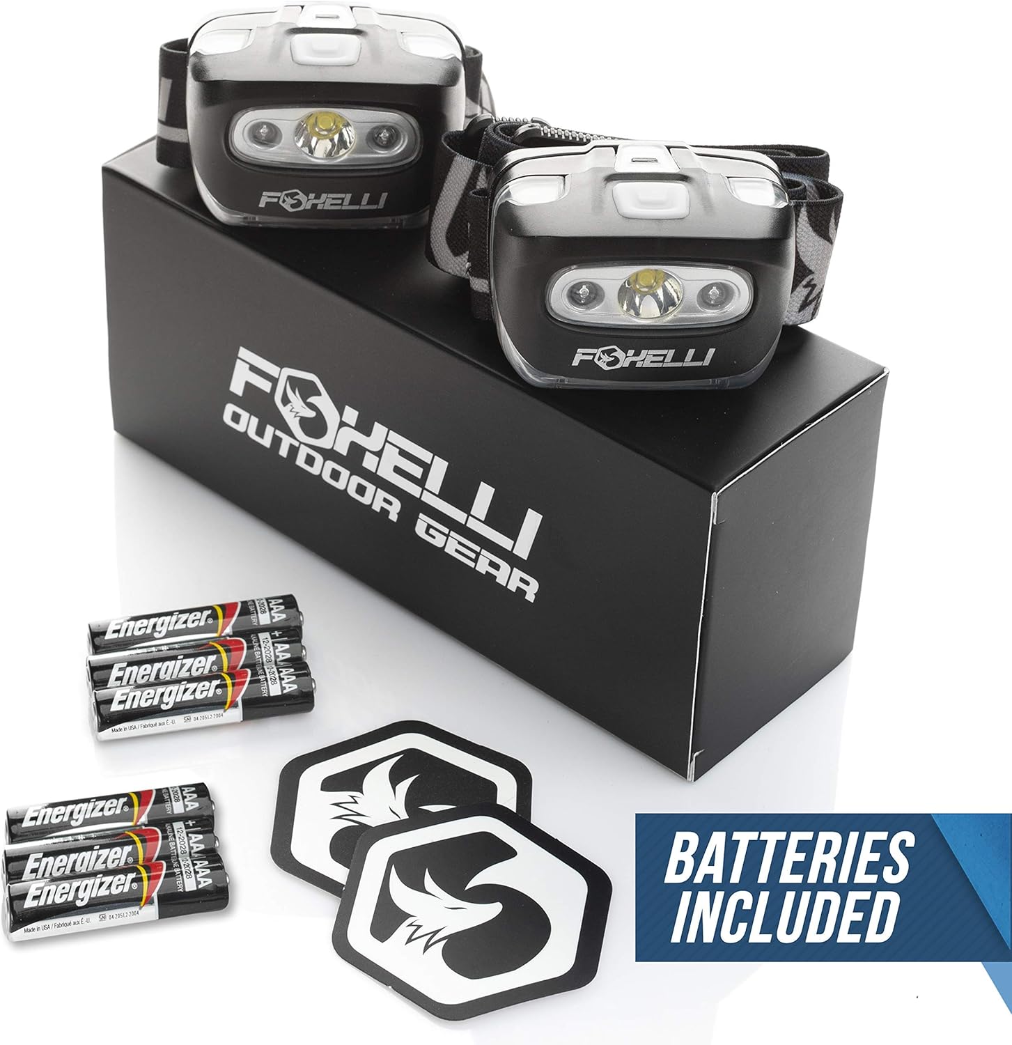 Foxelli LED Headlamp Running Camping Hiking