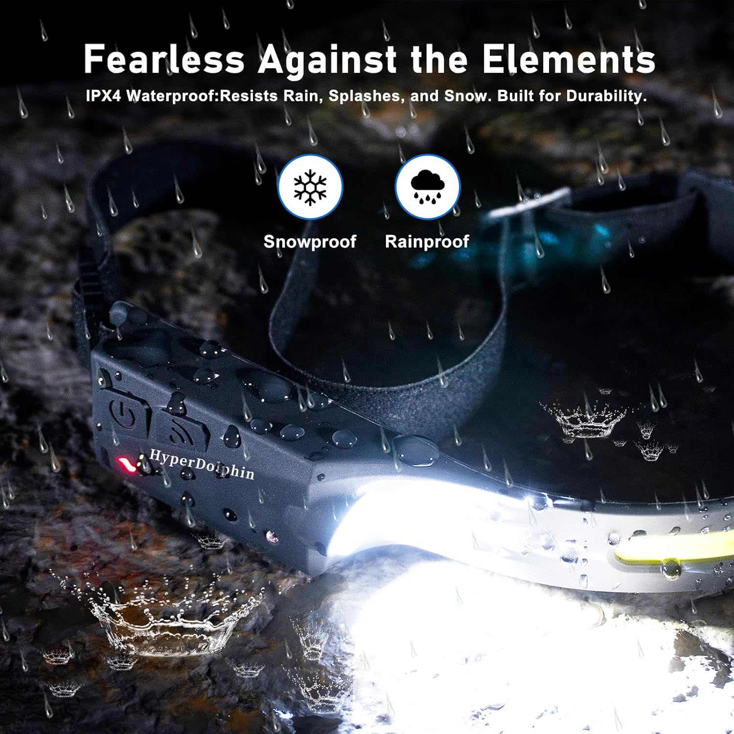 3-Pack Rechargeable LED Headlamp for Adults Waterproof Motion-Activated