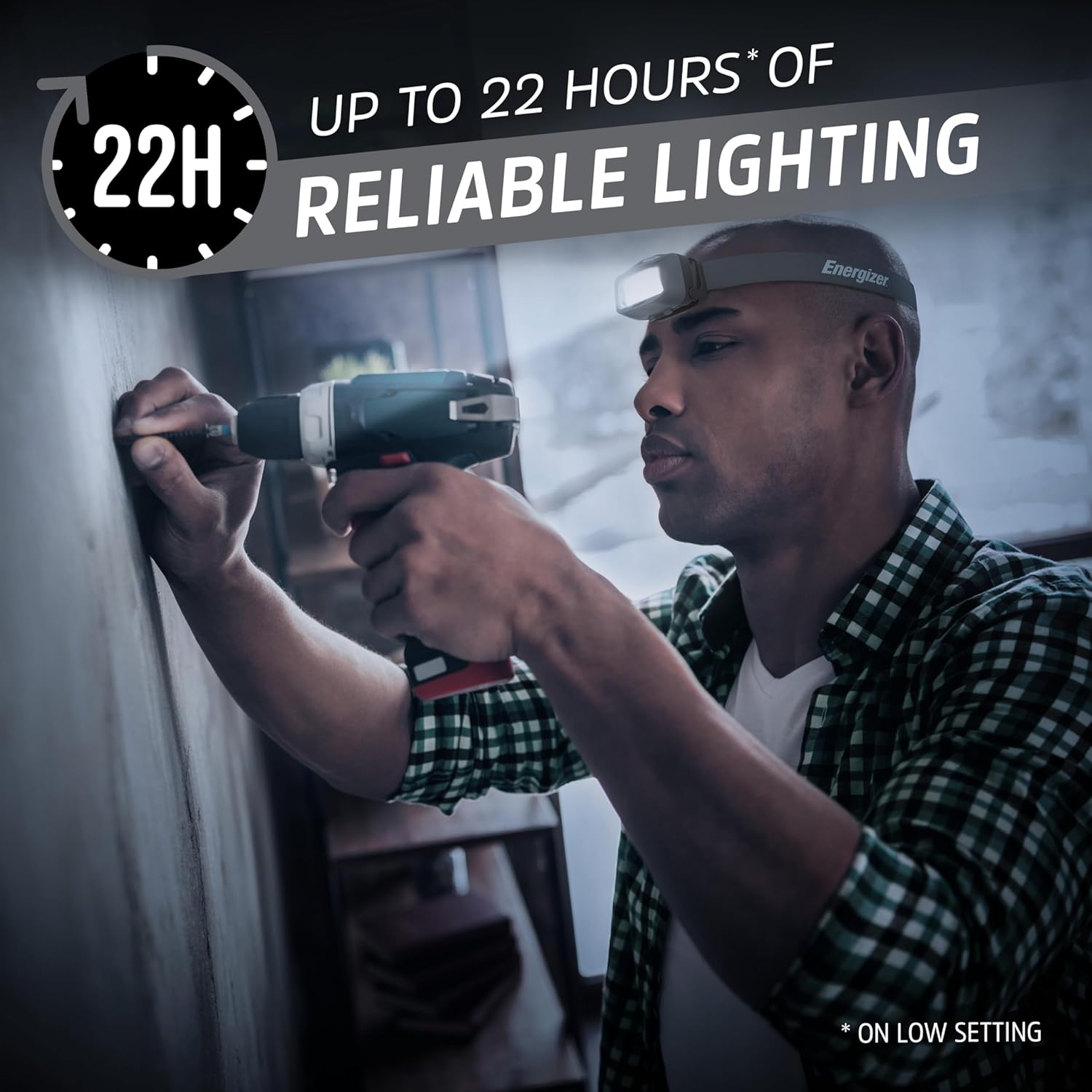 Energizer HDL40 LED Headlamp 500 Lumen Waterproof