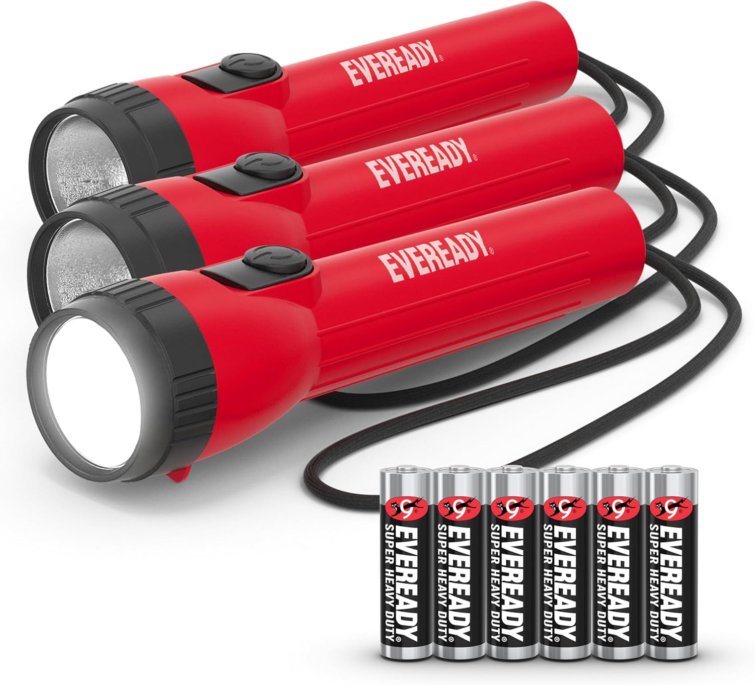Eveready Flashlight Set 3-Piece LED AAA Batteries