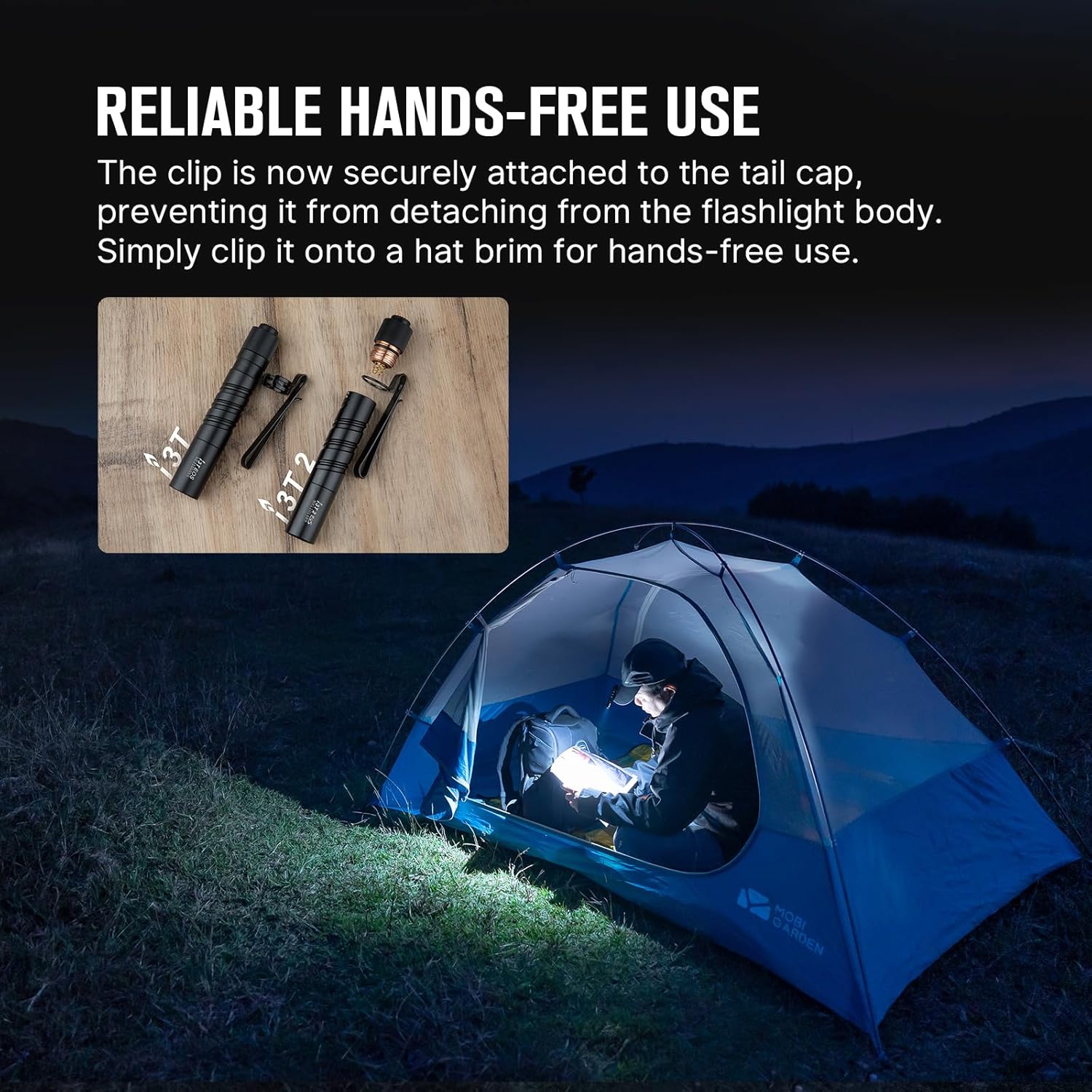 B- E- 200 Lums EDC Flashlight