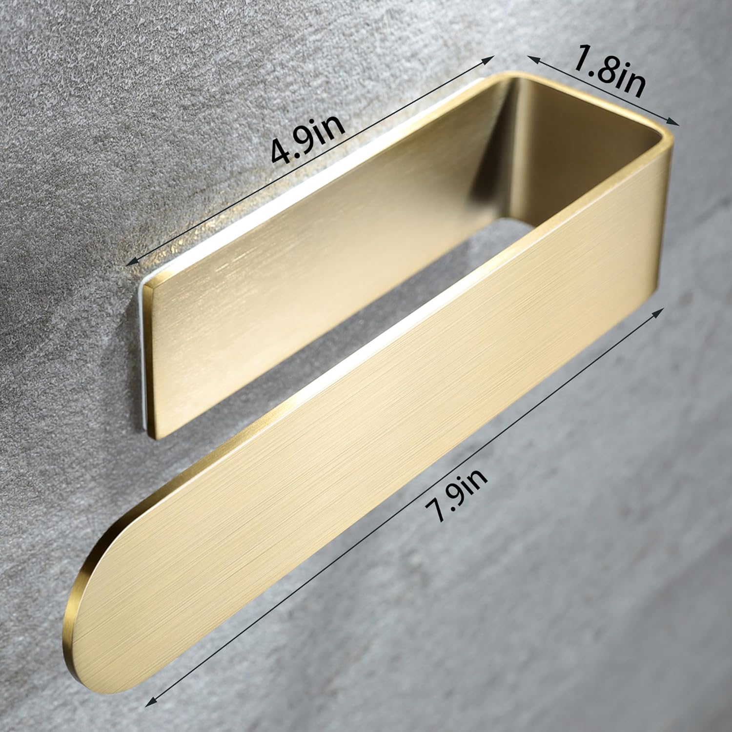 Gold towel holder stainless steel bath towel bar double pack