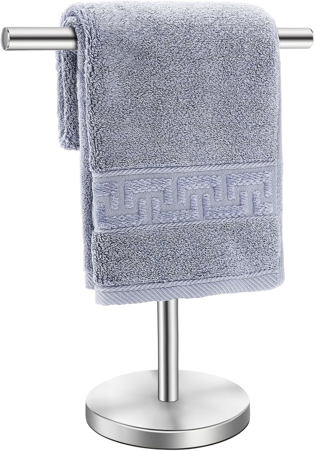 Sturdy Stainless Steel T-Shape Towel Holder Stand for Bathroom