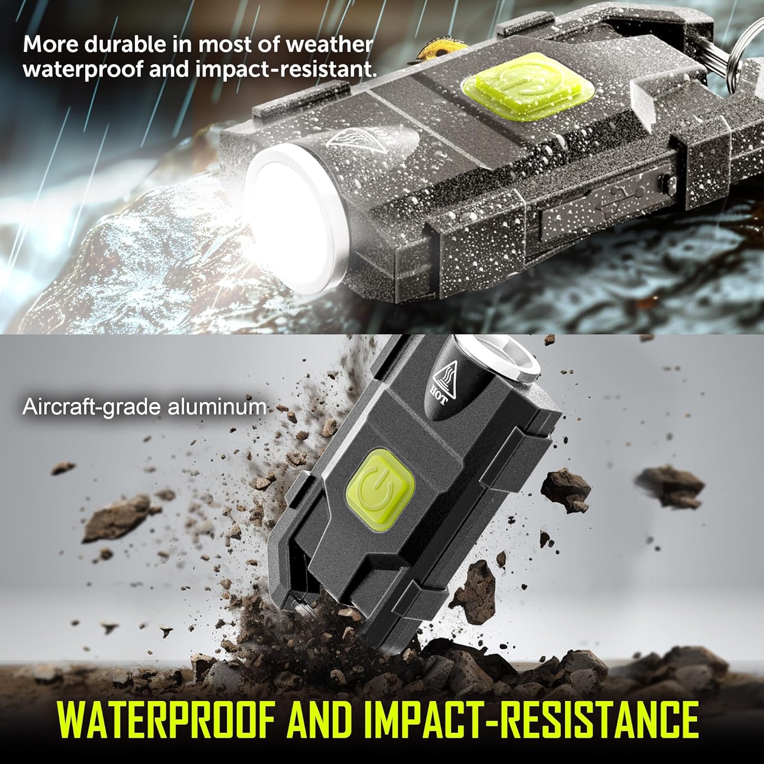 500Lumens Small Keychain Flashlight
