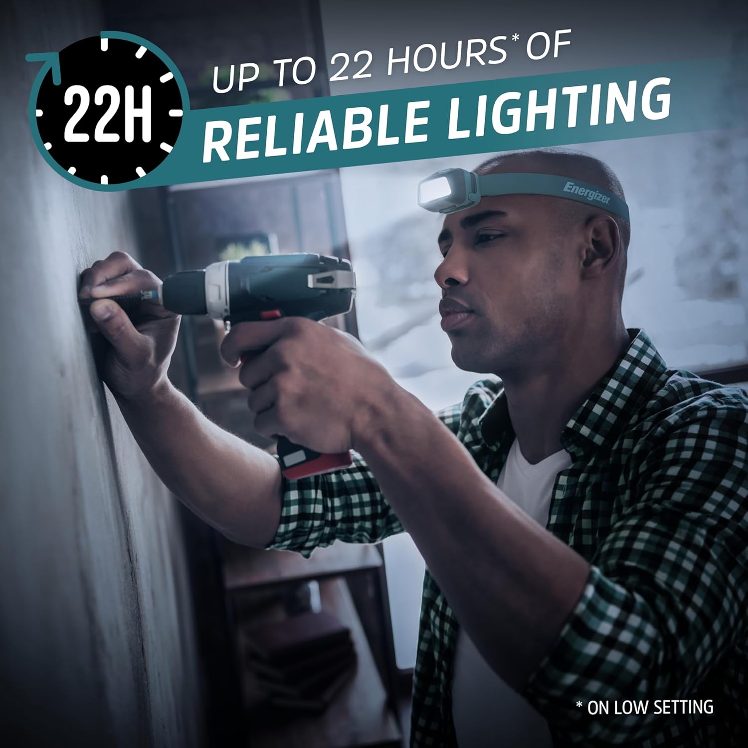 Energizer Headerlamp - 3W 500 Lumens IPX7 Waterproof