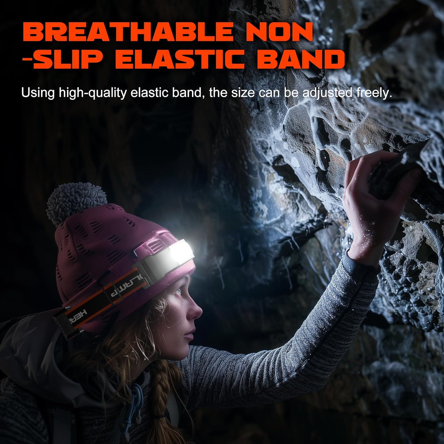 Rechargeable Headlamp with 1000 Lumens and 6 Modes
