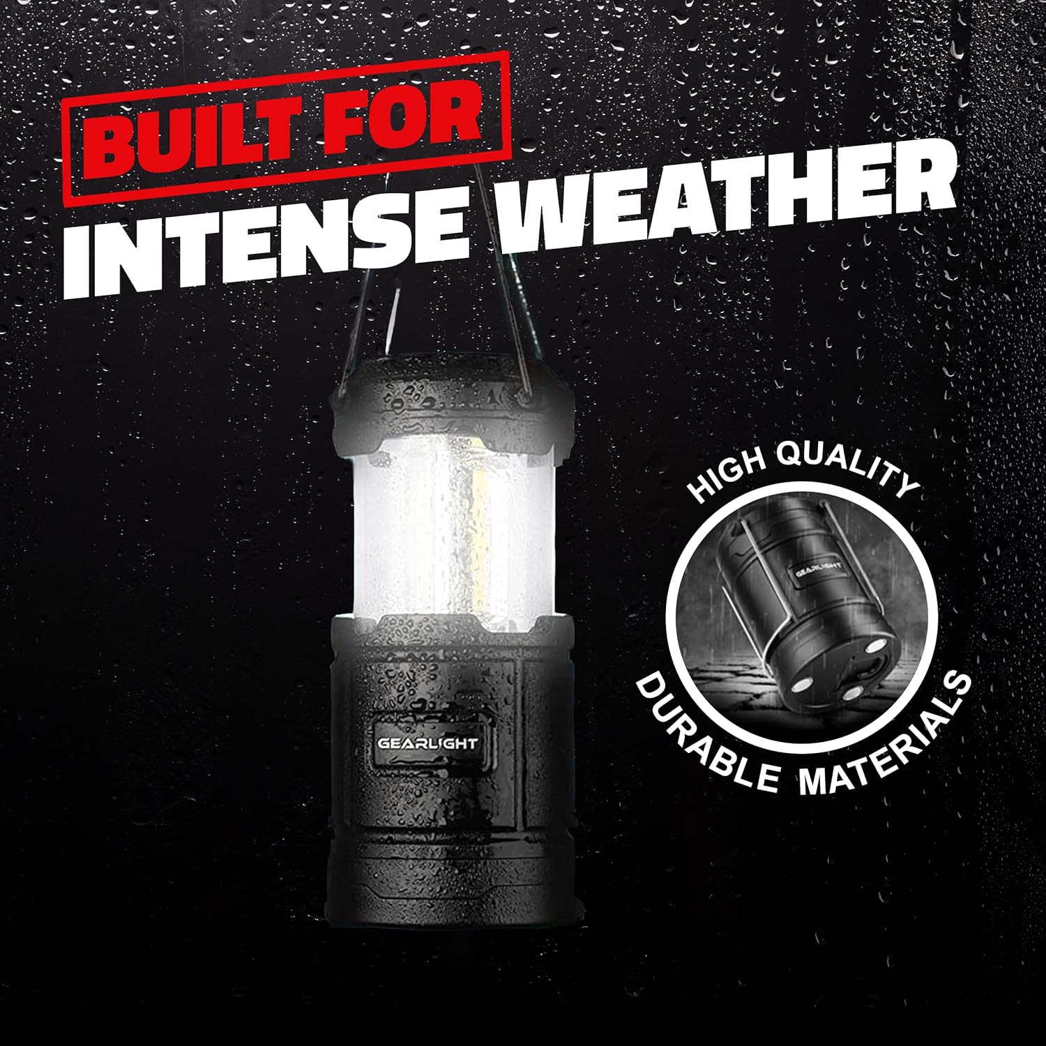 GearLight 2-in-1 Camping Lantern Portable LED with Magnetic Base