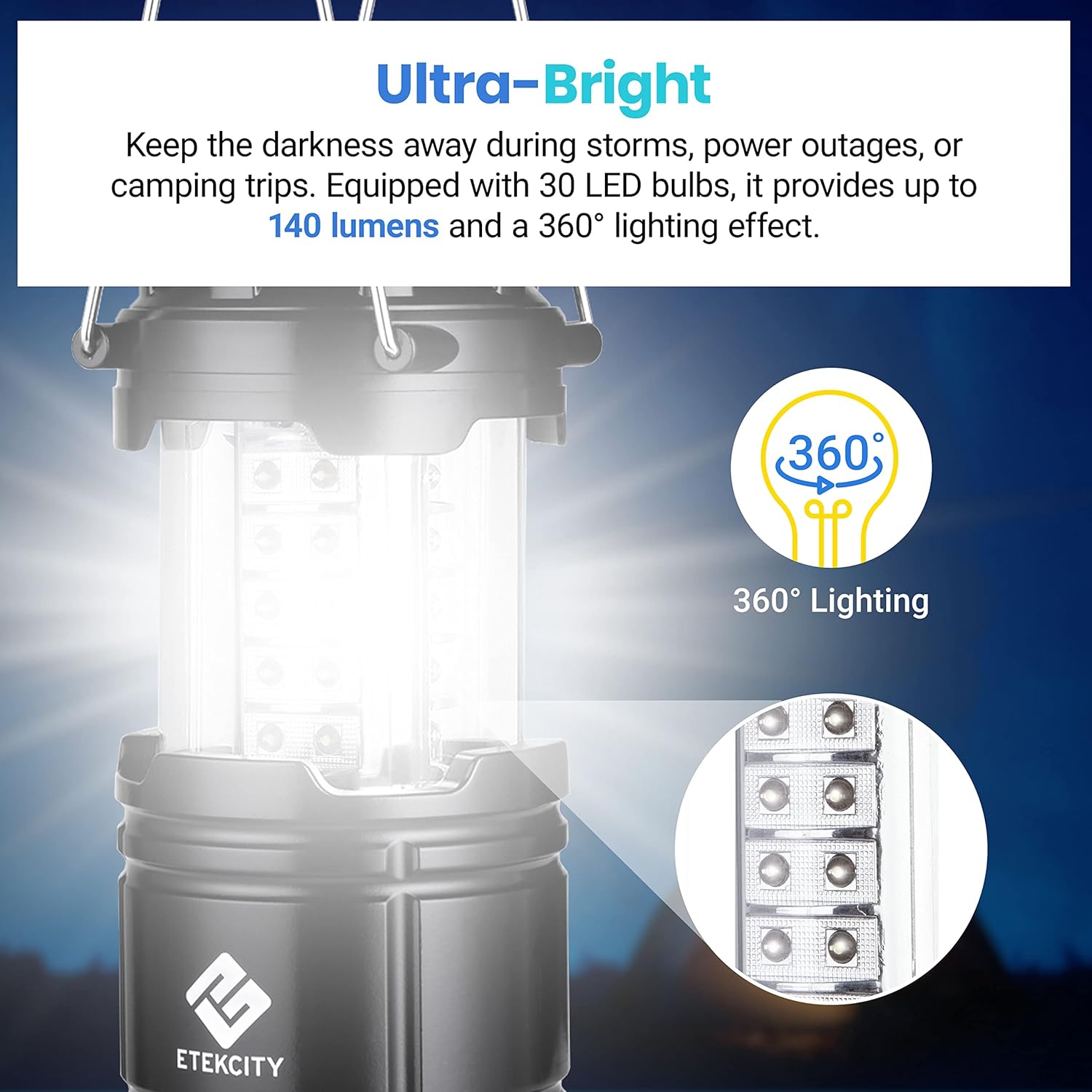 Energizer Headlamp Lantern Bundle for Camping Outdoors