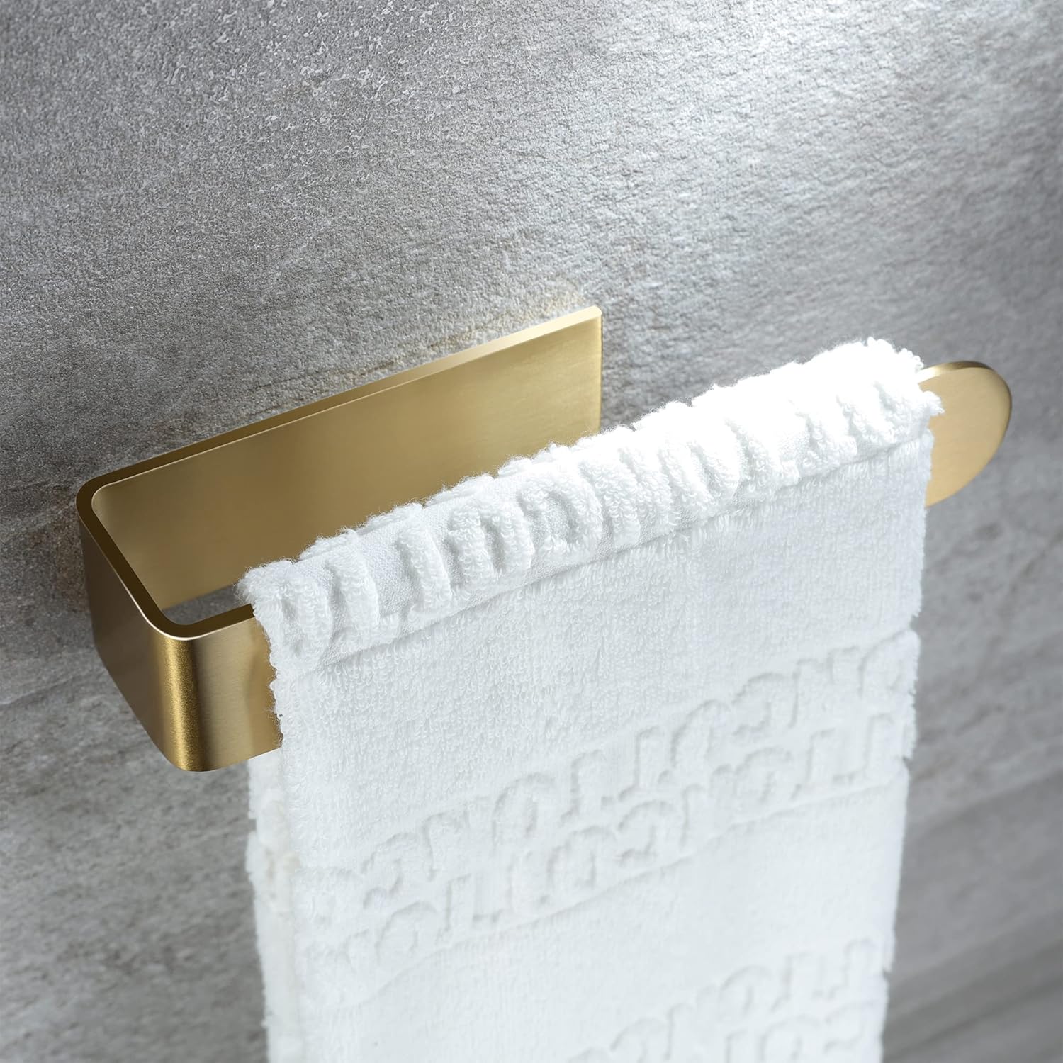 Gold towel holder stainless steel bath towel bar double pack