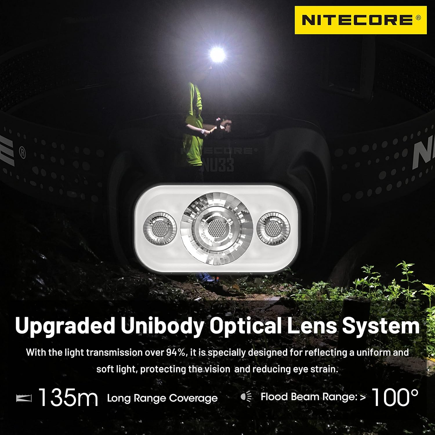 A bright versatile headlamp for your adventures