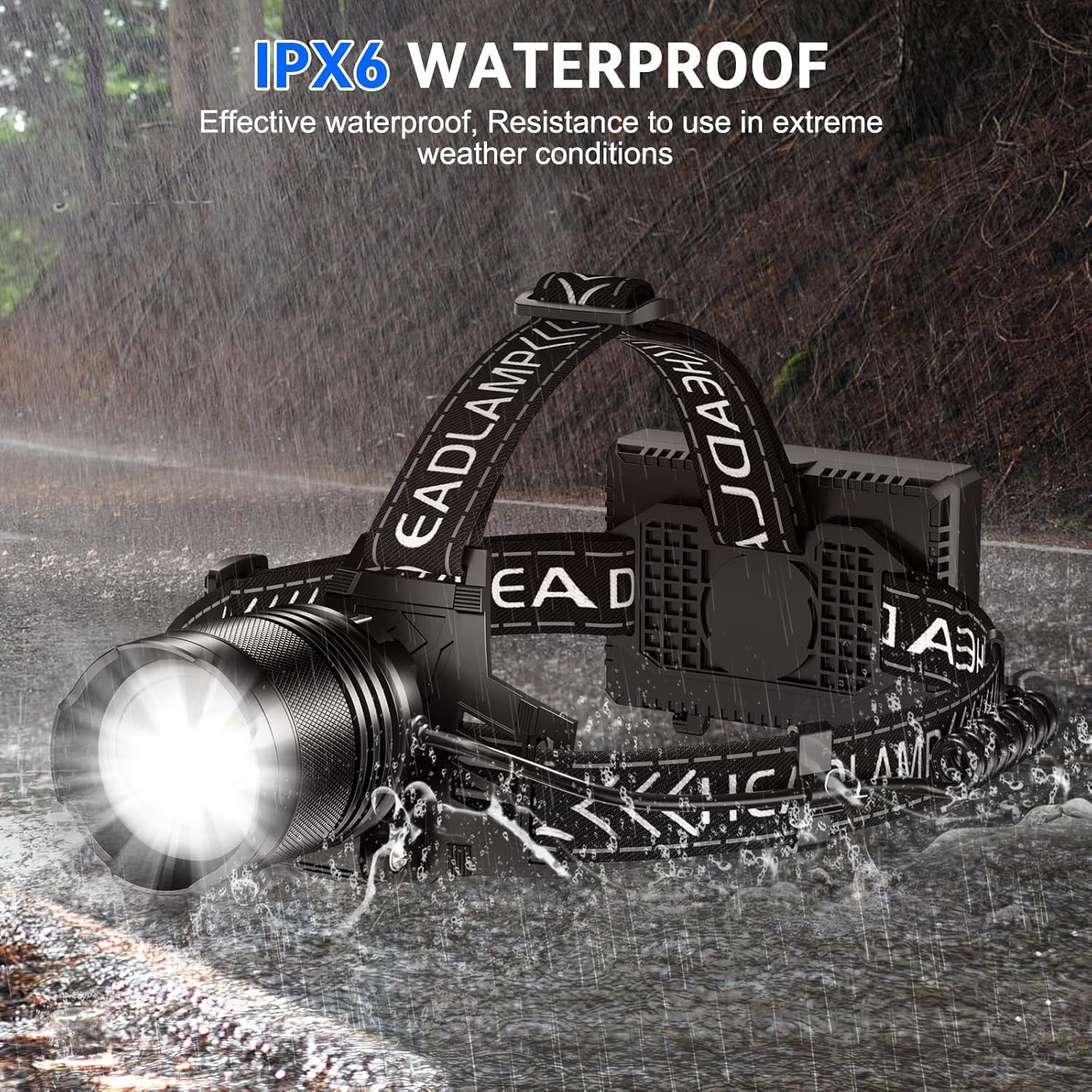 Cinlinso Headlamp 990000 Lumens Rechargeable