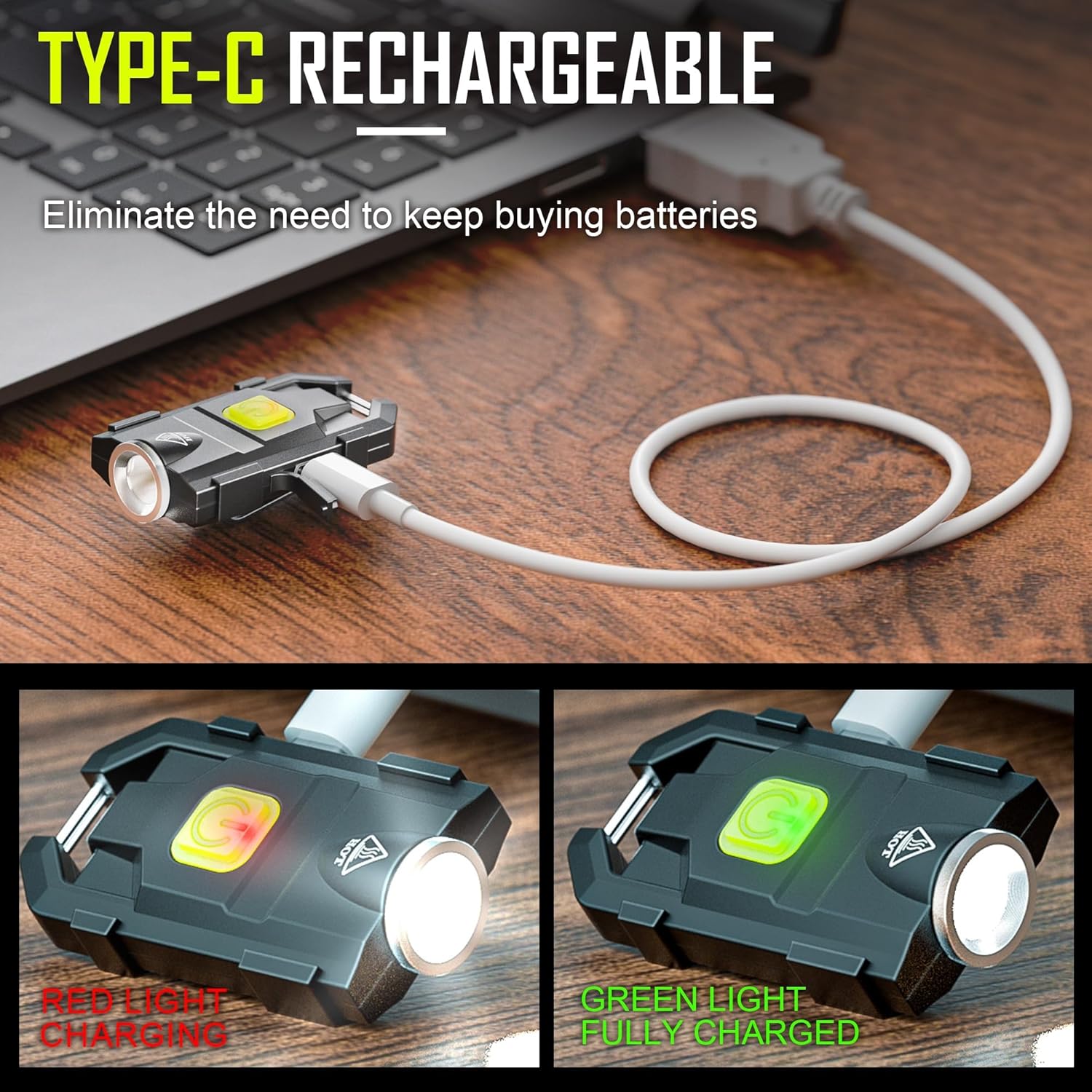 500Lumens Small Keychain Flashlight