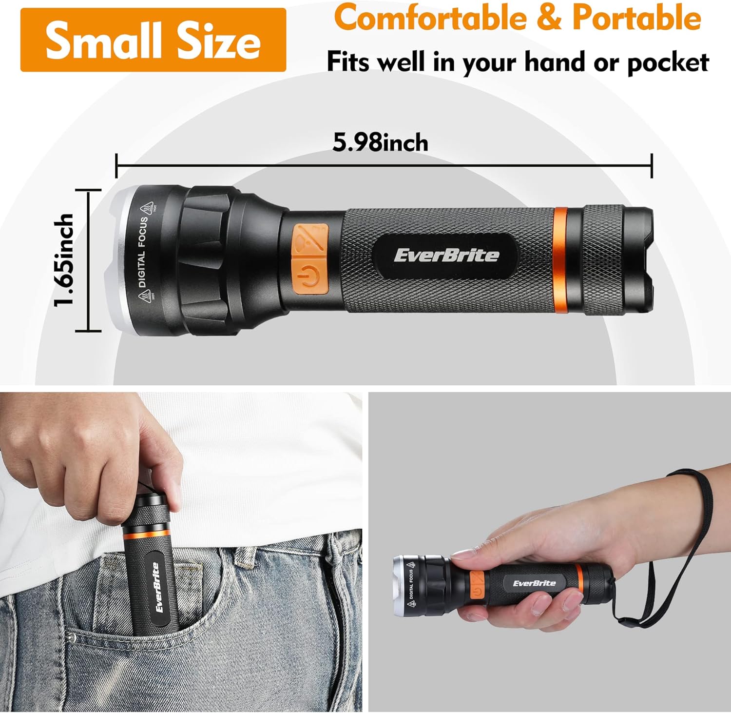 EverBrite LED Flashlight Super Bright Water-Resistant and Durable