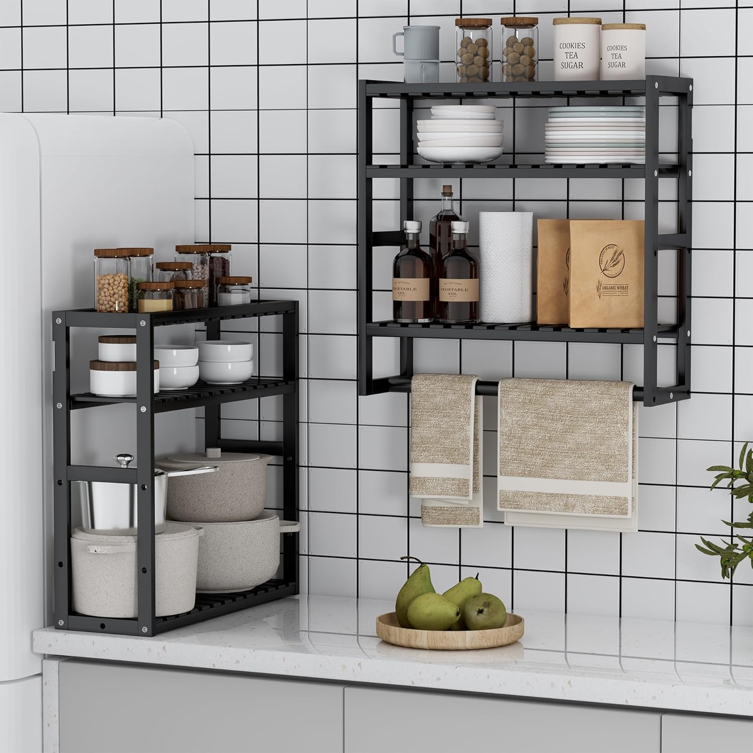 PPN Bamboo Towel Rack for Small Spaces