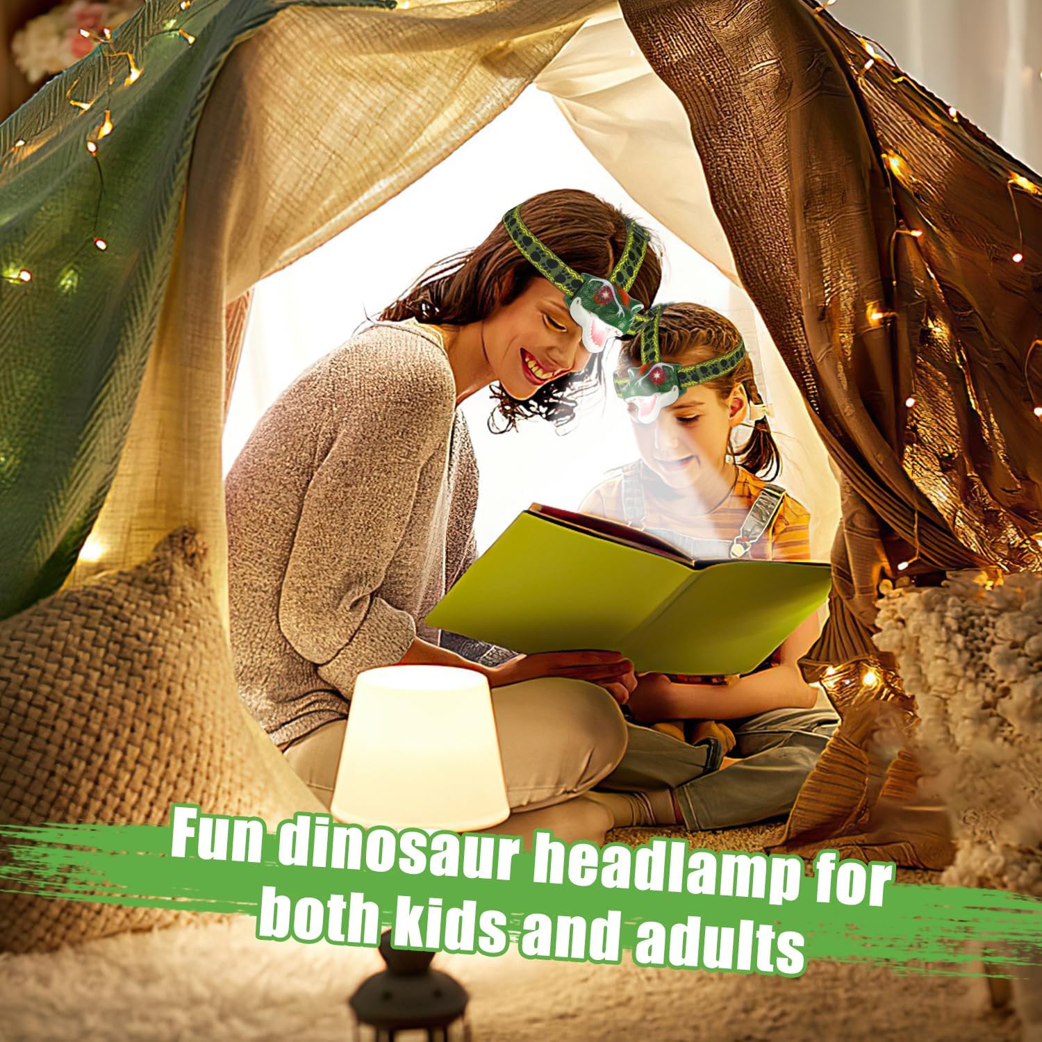 T-Rex Dinosaur LED Headlamp - Fun Outdoor Gear for Kids