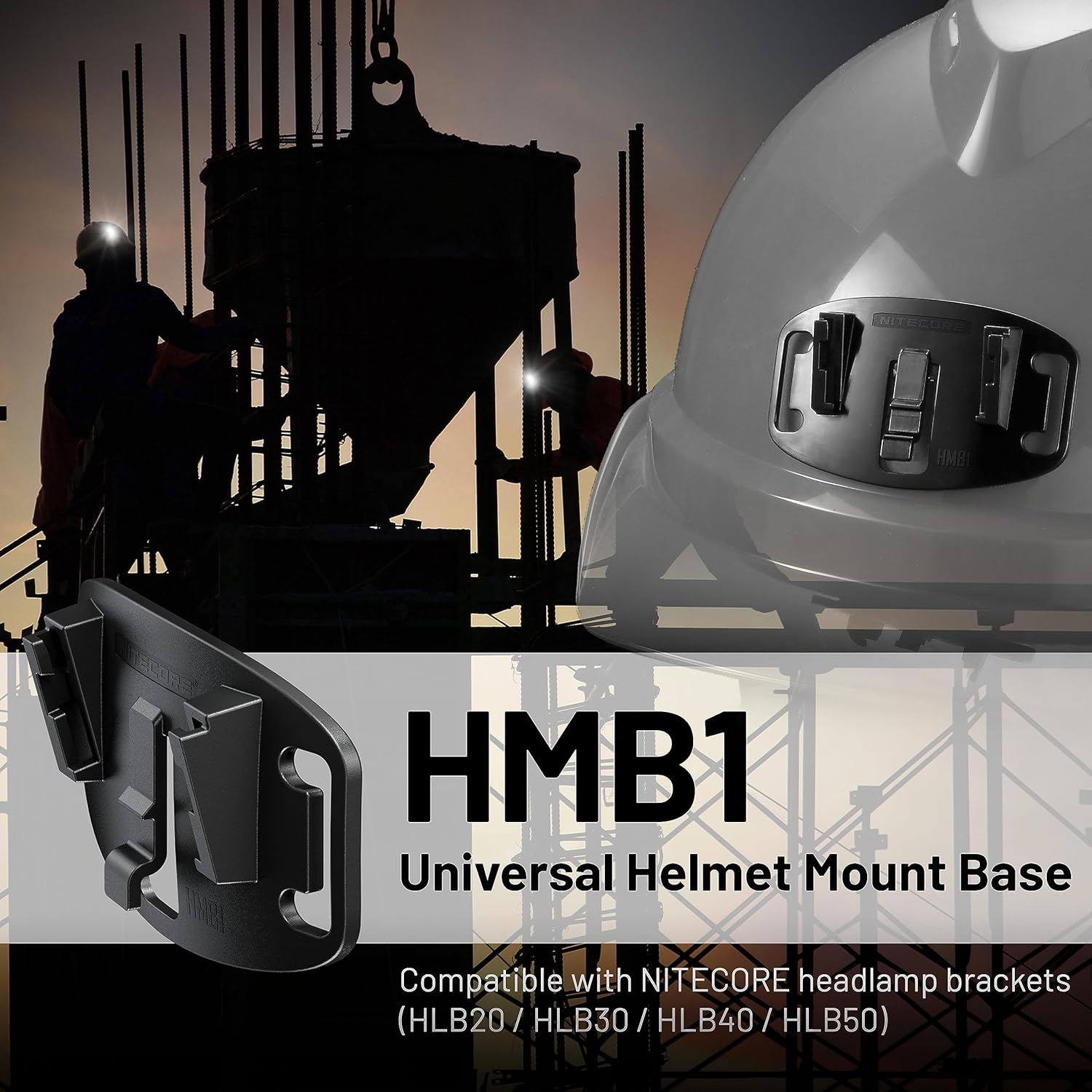 Nitecore HLB40HMB1 Headlamp Bracket Set - Durable Universal Design