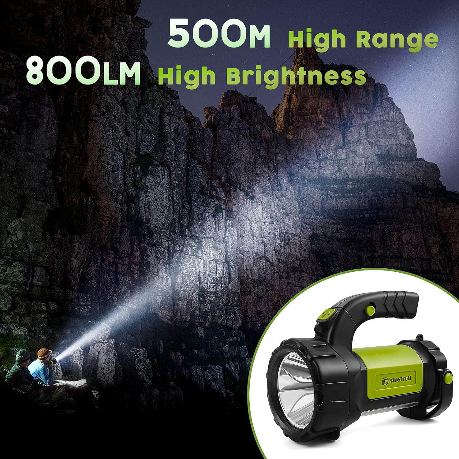 AlpsWolfRechargeable Camping Lantern Outdoor Light