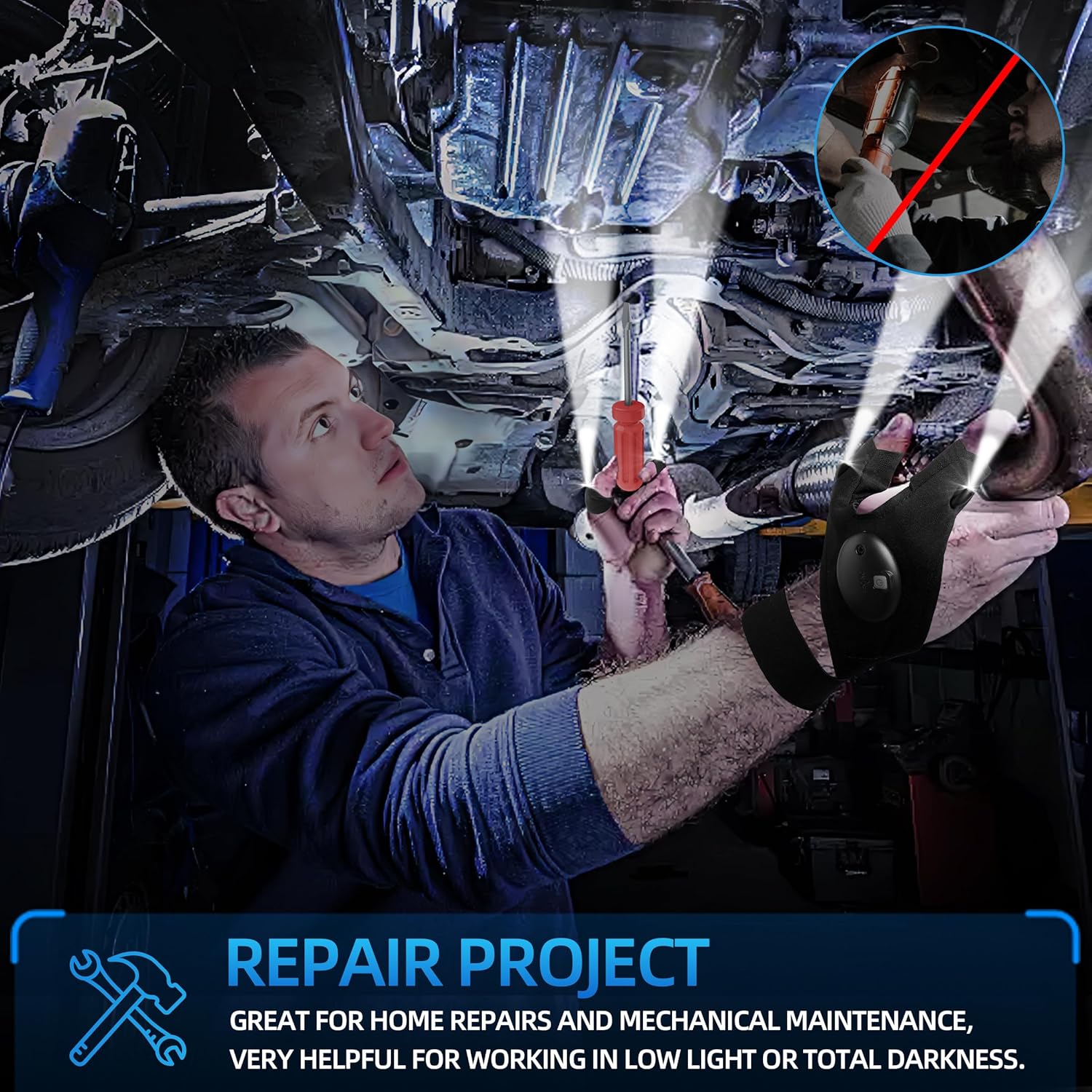 Your Handy LED Flashlight Glove