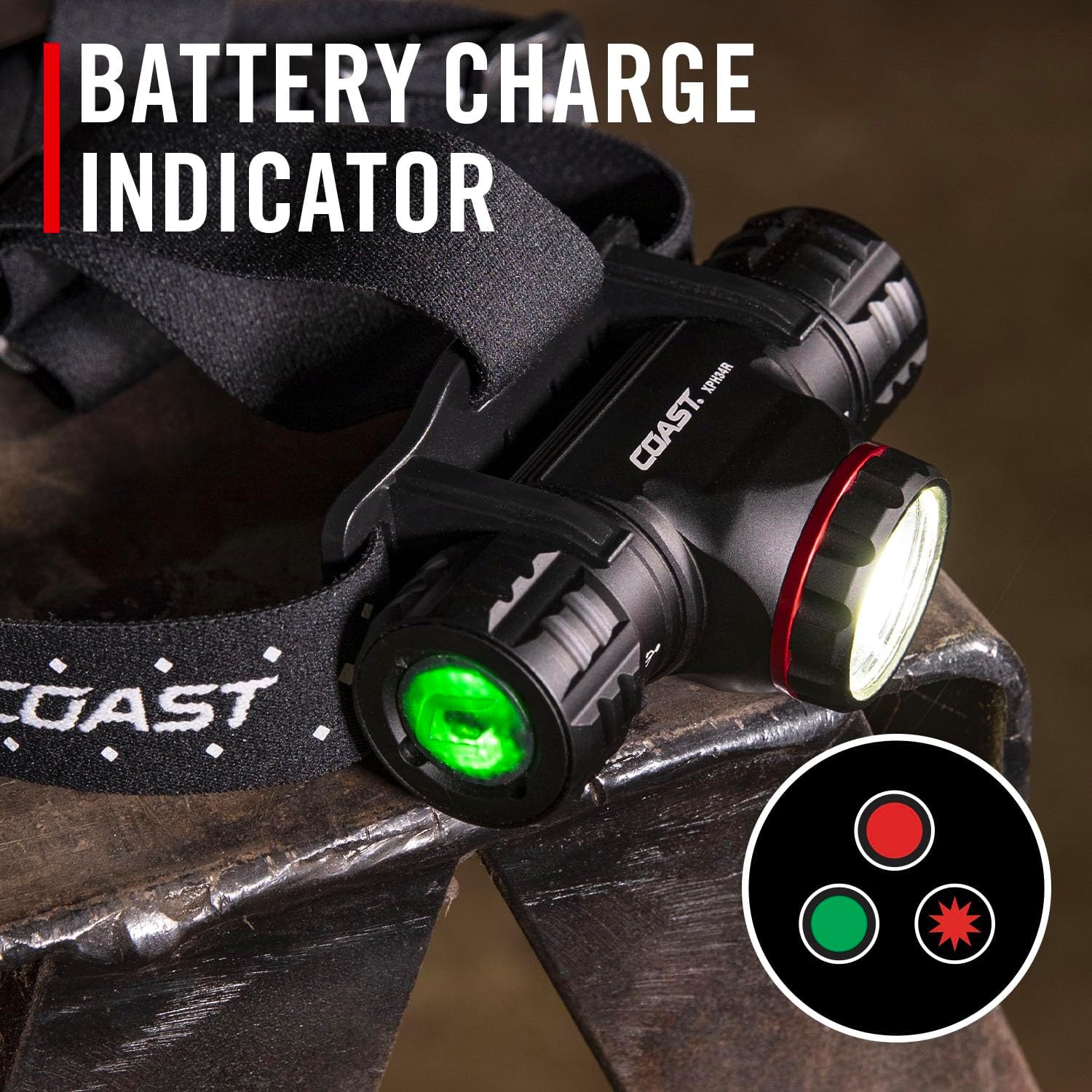 Coast XPH34R Headlamp Pure Beam Rechargeable Magnetic