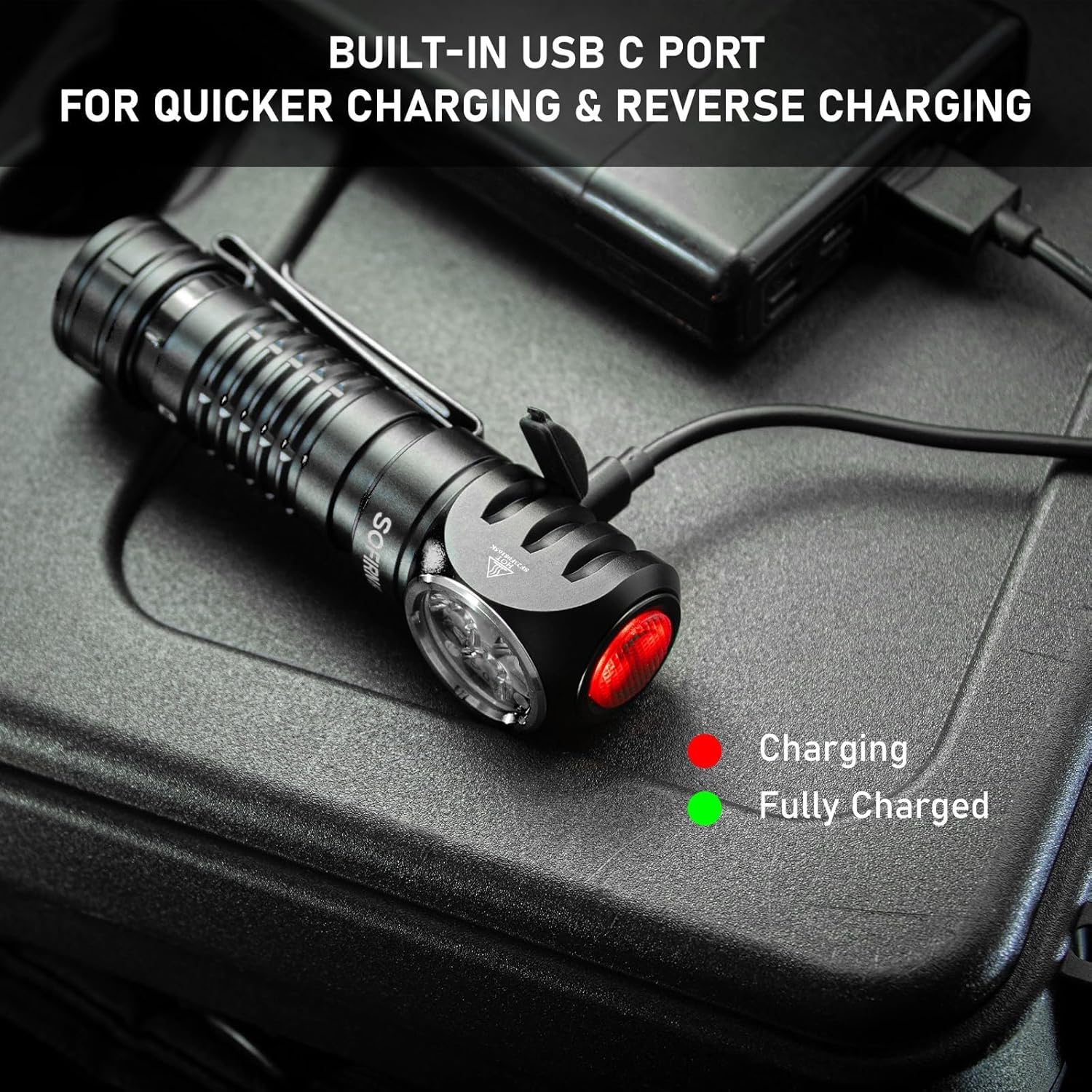 4000 Lumen Rechargeable Headlamp with Magnetic Base