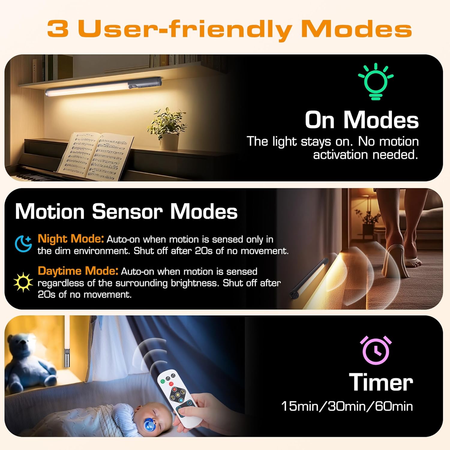Halloween LED Lantern Headlamp Set with Motion Sensors