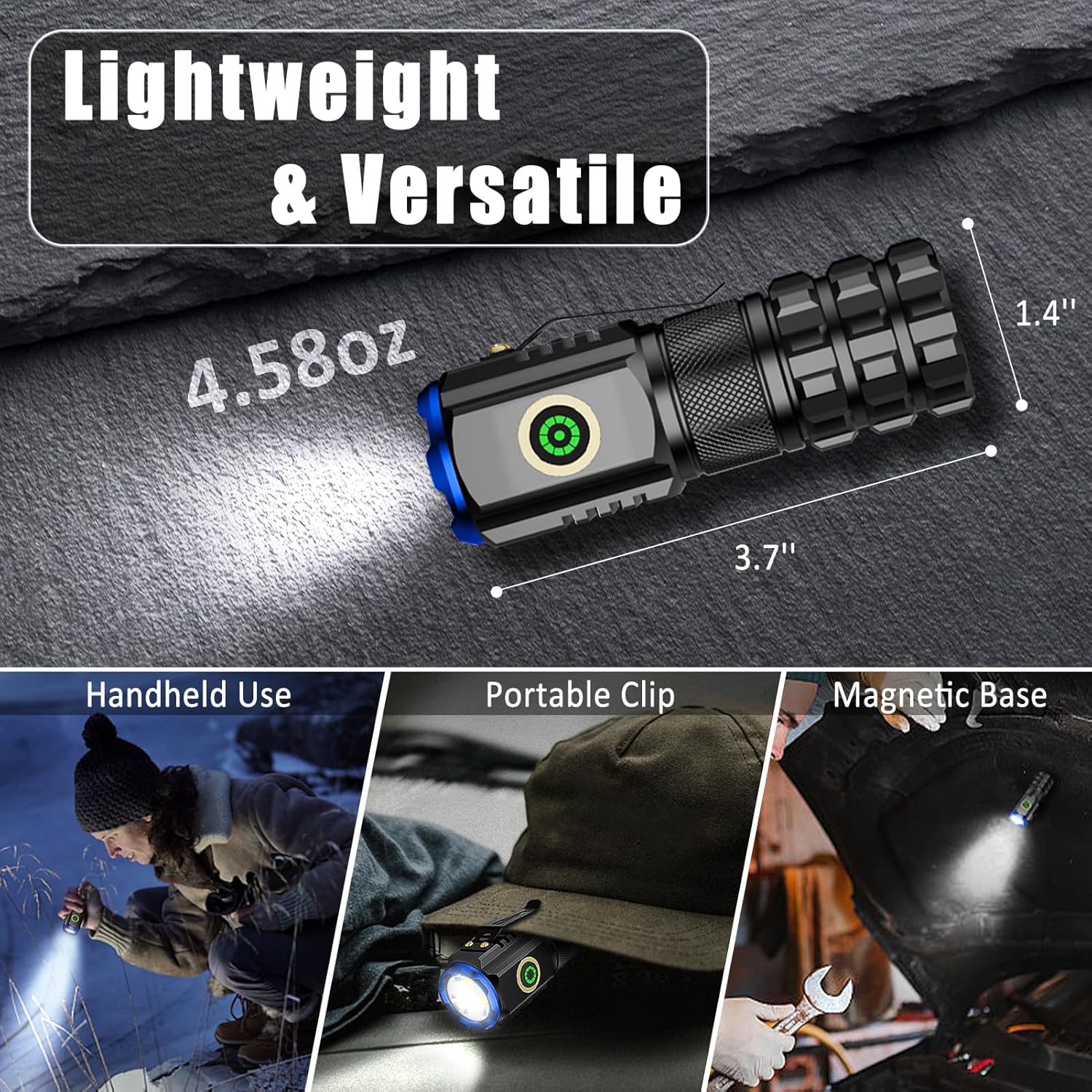 Mini EDC Flashlight for Camping Hiking Emergency Use