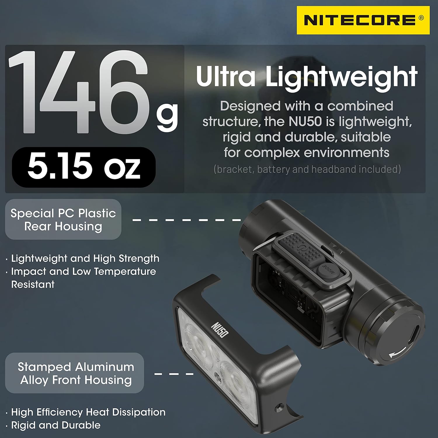 Nitecore NU50 1400 Lumens