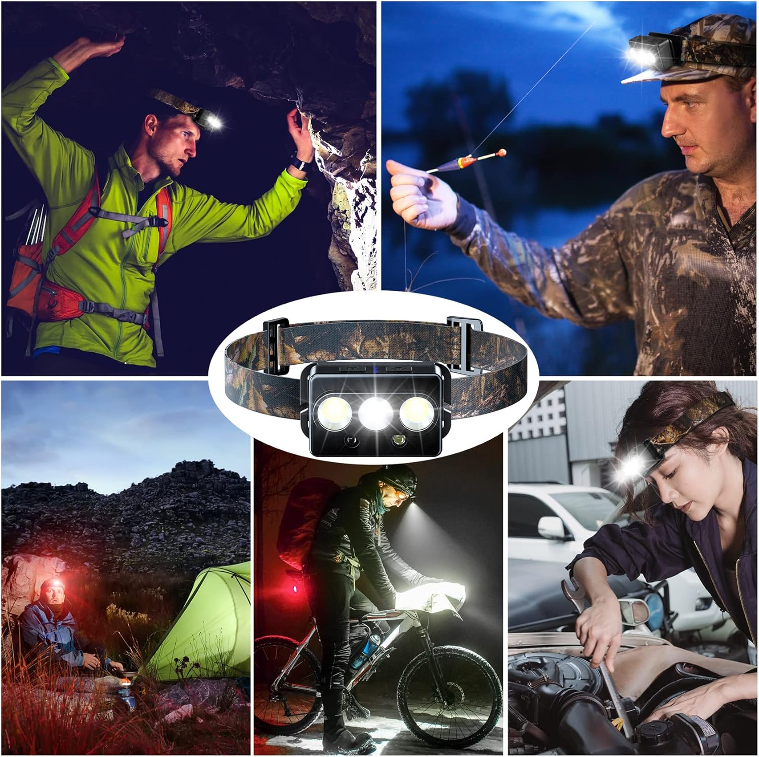 Minsk Rechargeable Headlamp 2 Pack