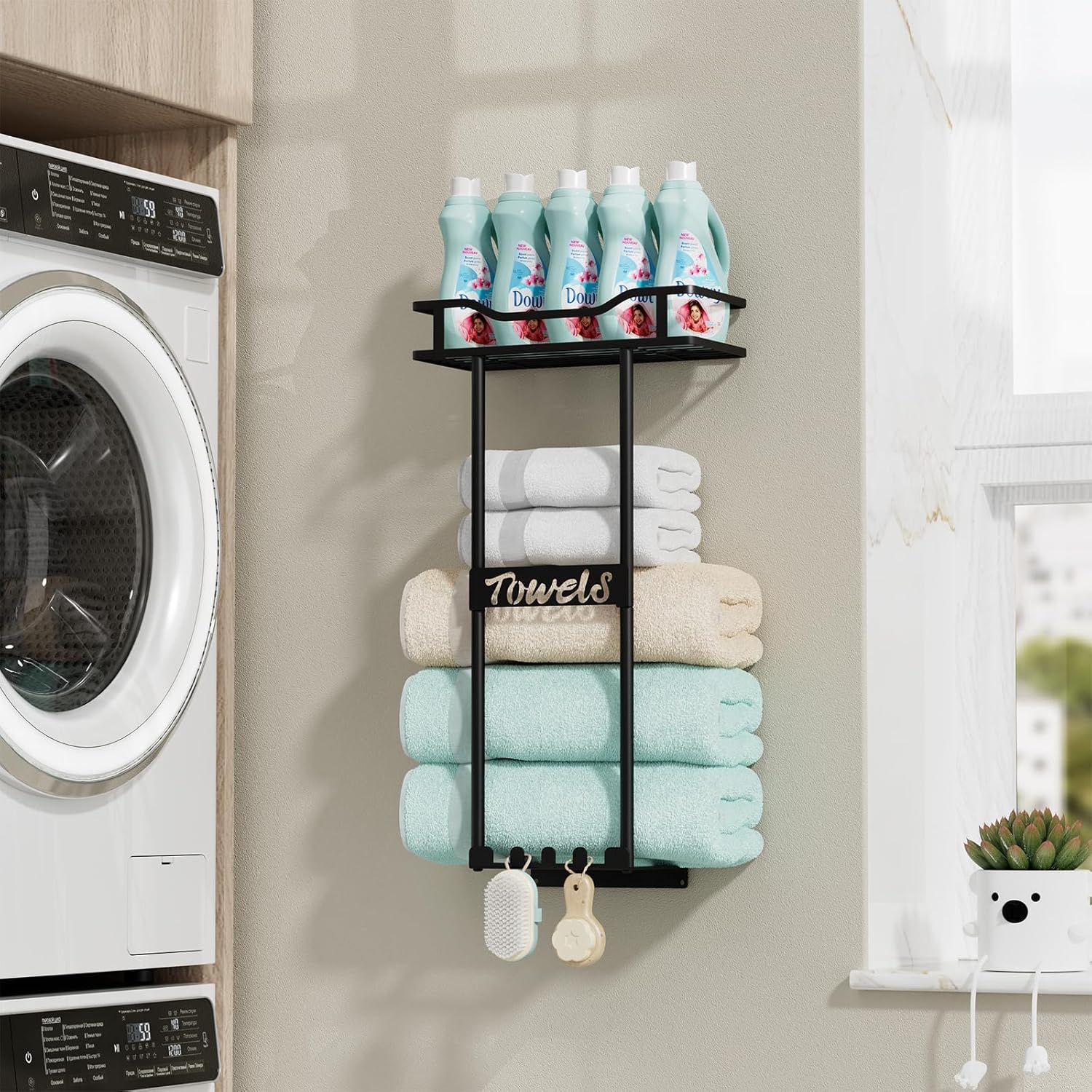 HapiRm Over the Door Towel Rack