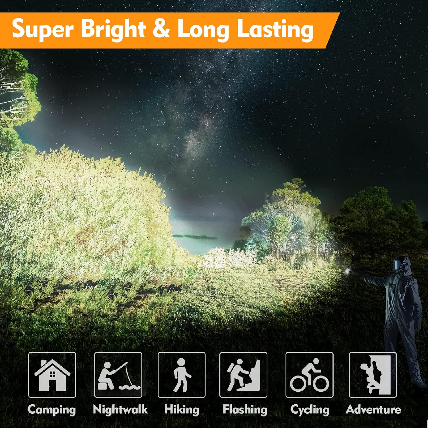 EverBrite LED Flashlight Super Bright Water-Resistant and Durable