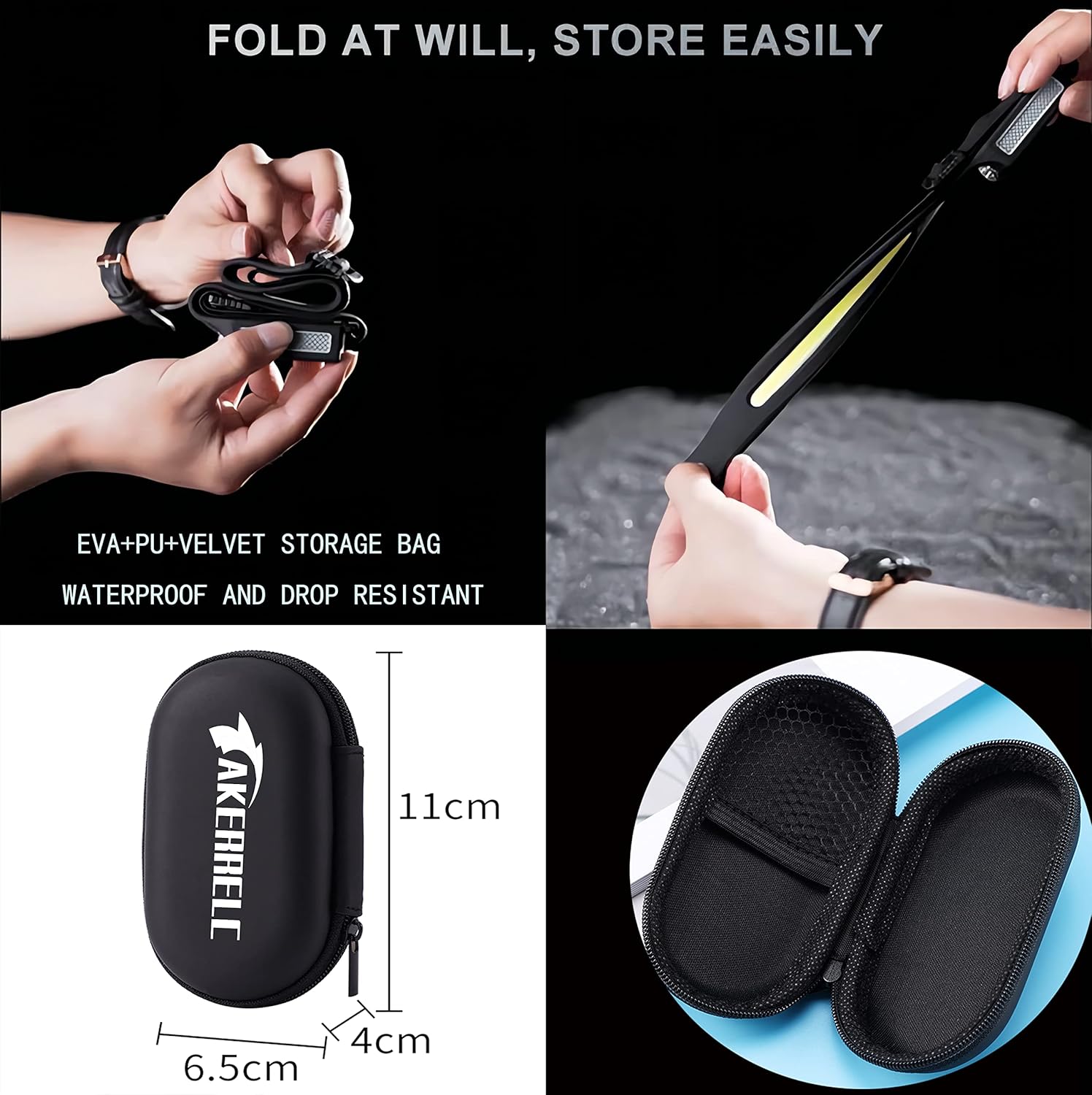 Upgrade Rechargeable LED Headlamp with Motion Sensor