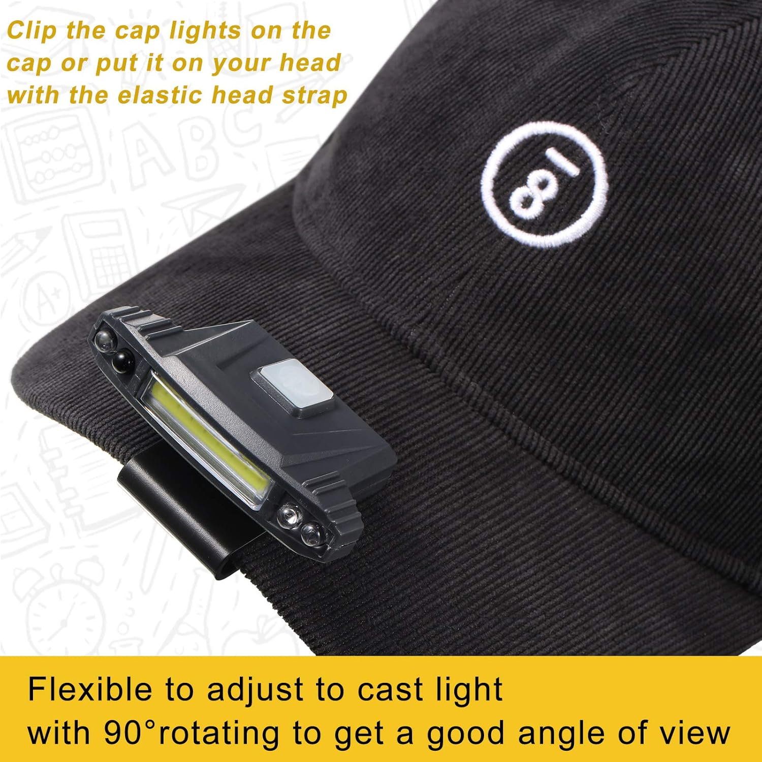 Bright Portable Headlamp with Motion Sensor