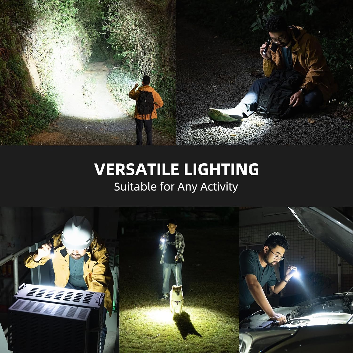 WUBEN L50 5 Modes 1200 High Lumens Rechargeable Waterproof Flashlight