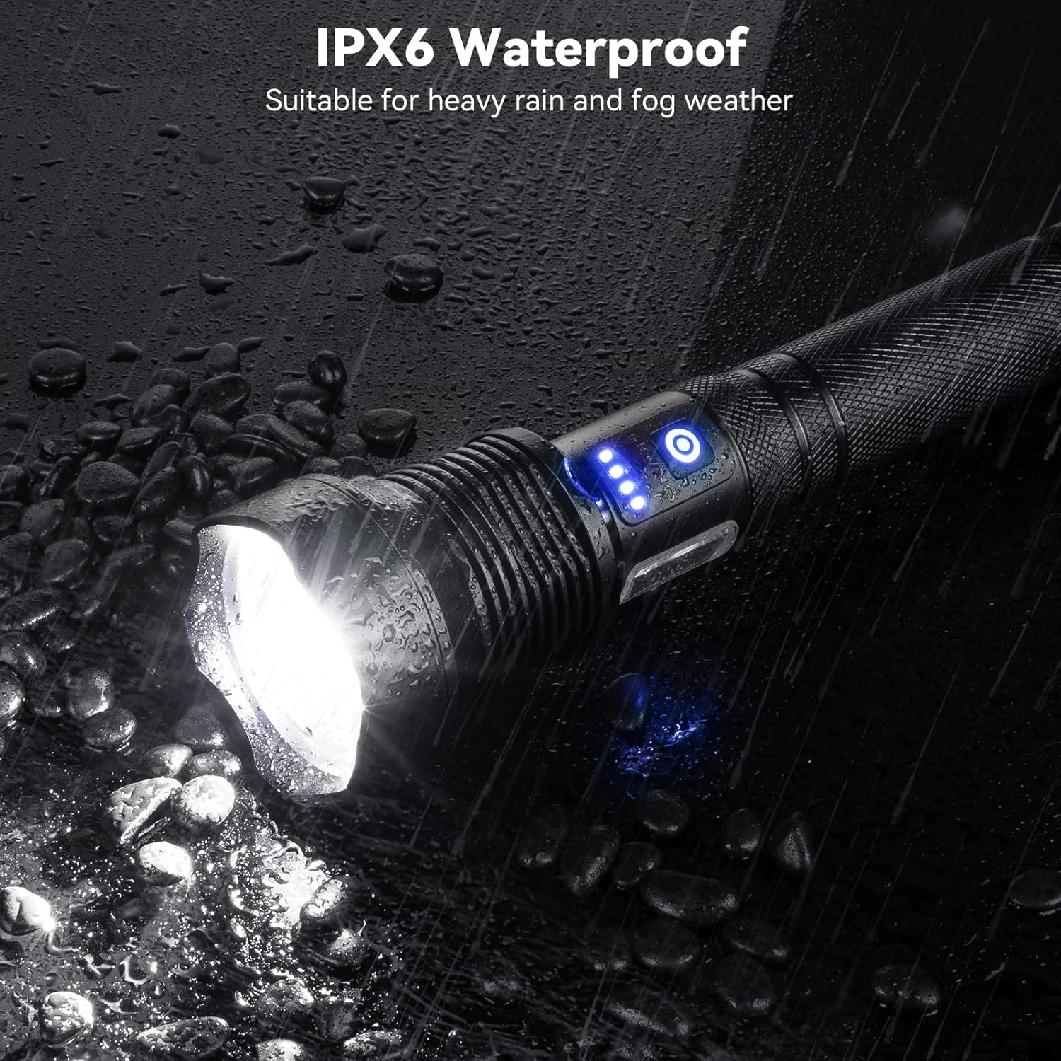 Bright Waterproof Rechargeable Flashlight for Emergencies