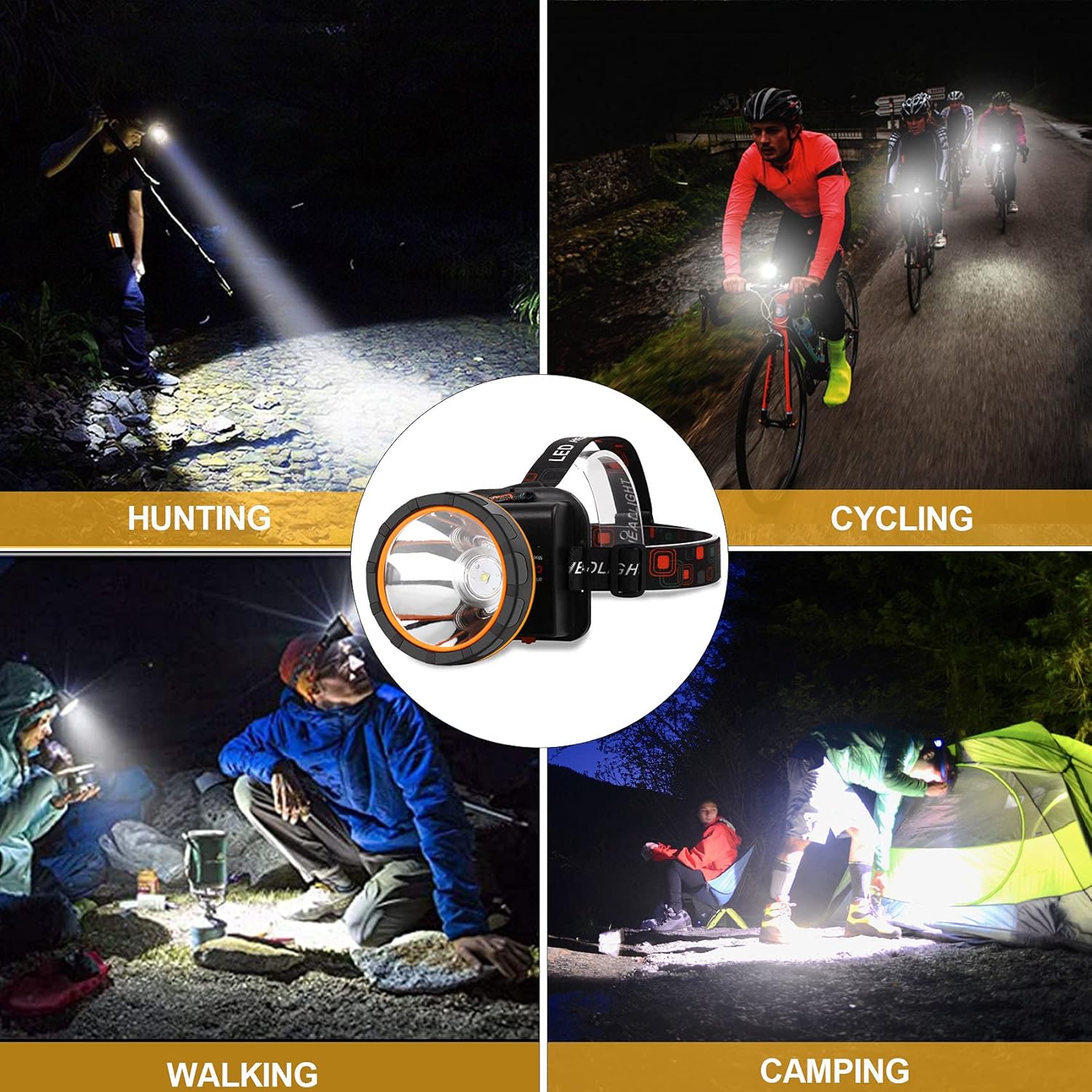Bright Water-Resistant and Versatile Headlamp