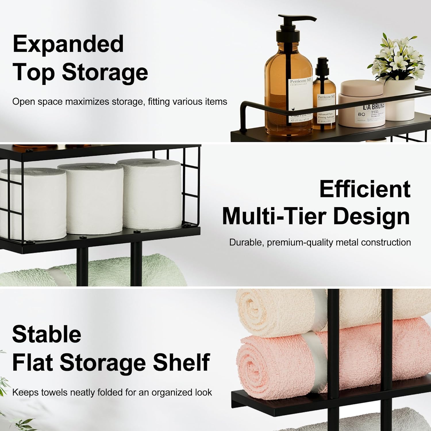 Bath Time Miracle Butlerinas Compact Towel Organizer