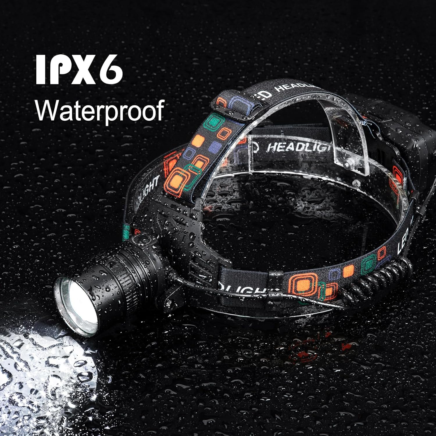 SKNSL Rechargeable Headlamp 2Pack with 3 Modes and 90 Adjustability