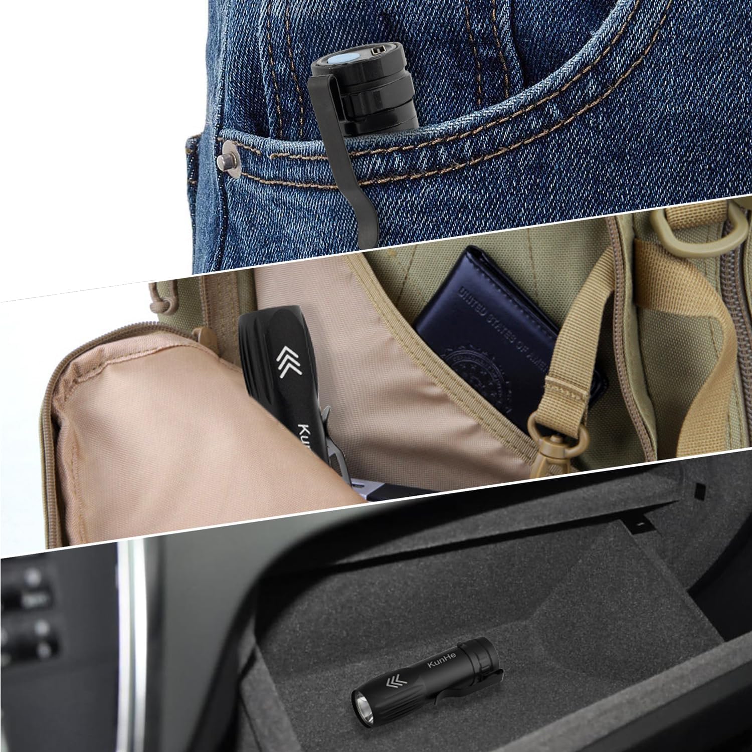 Powerful Portable Rechargeable Flashlight