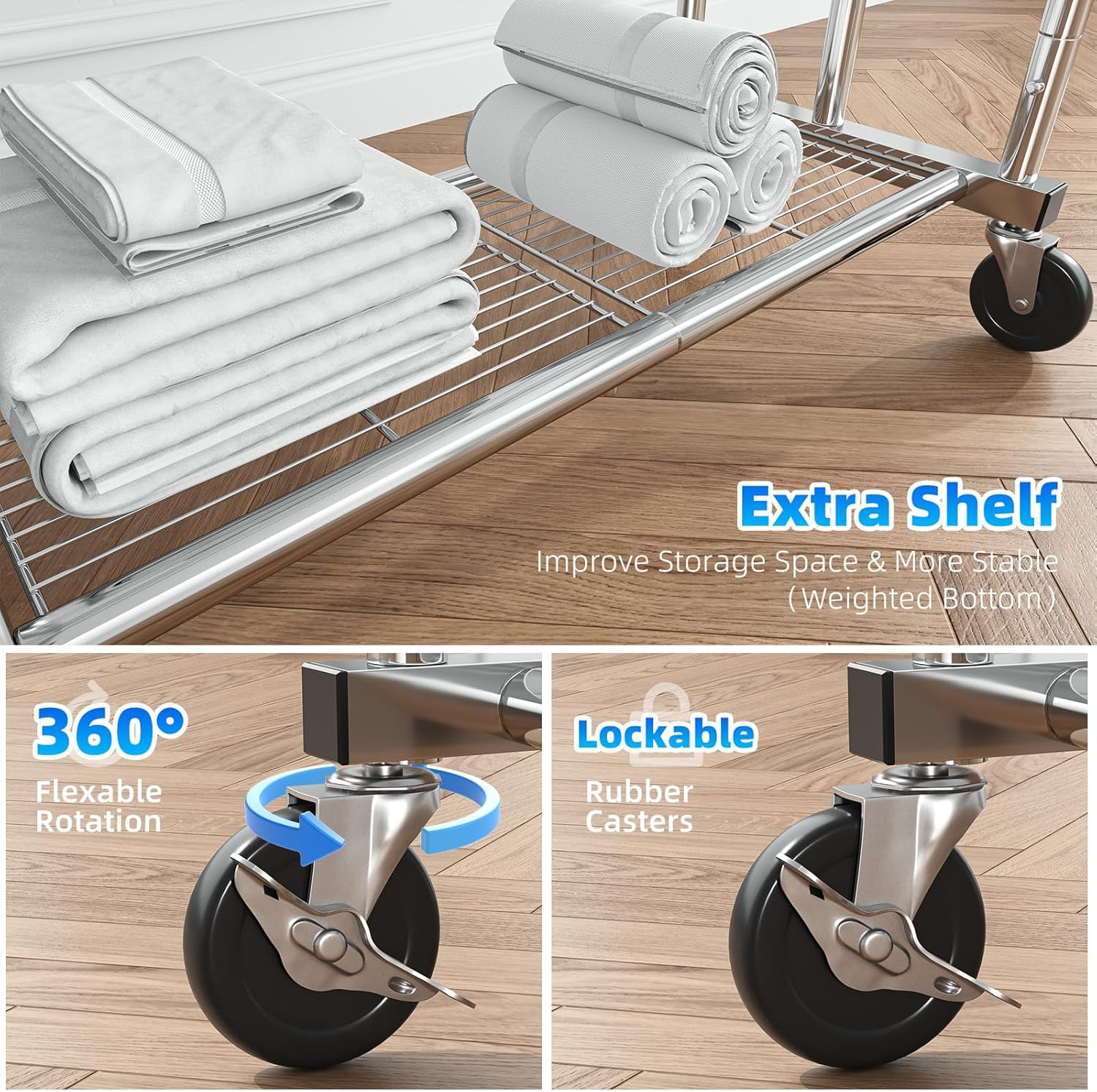 Expandable Towel Rack with Premium stainless steel
