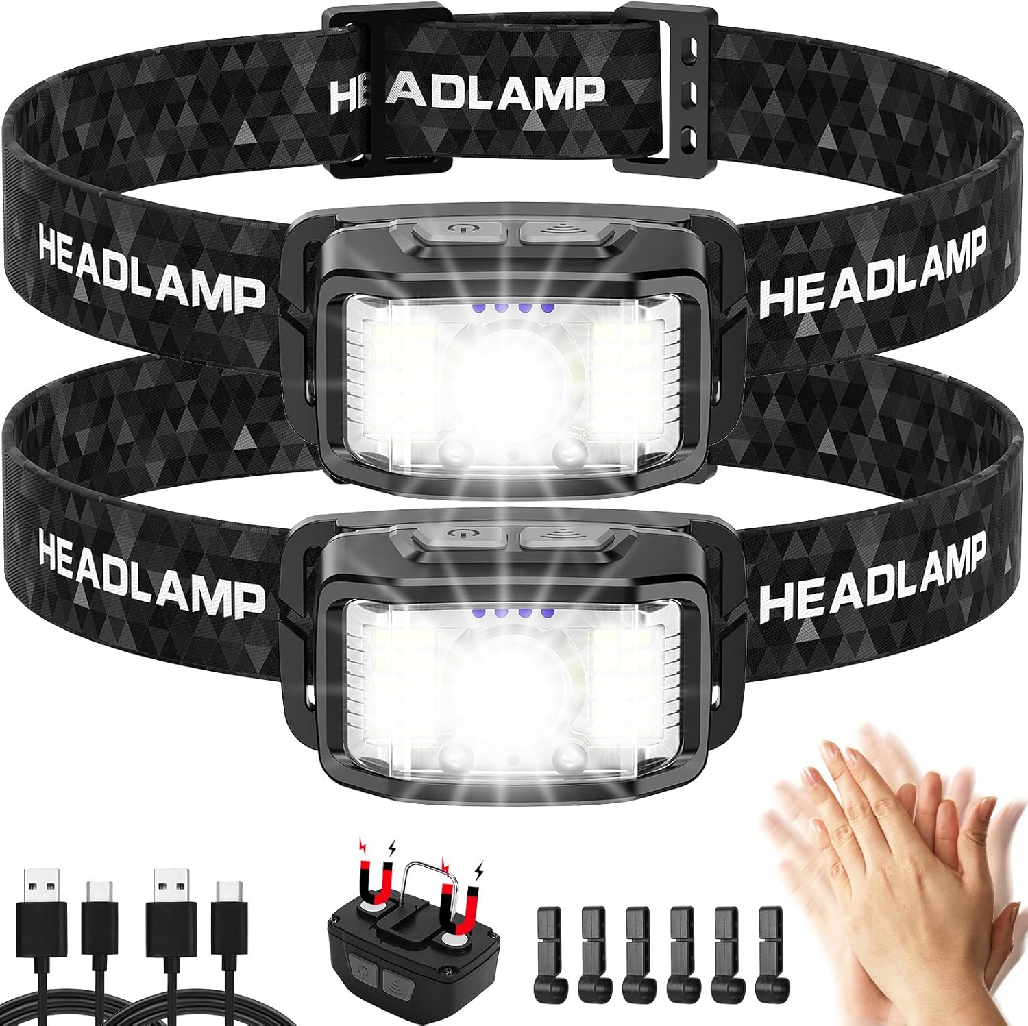 2000 Lumen Rechargeable Headlamp