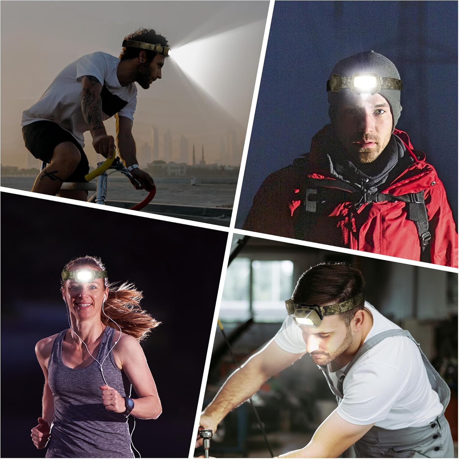 EverBrite 300 Lumens Headlamp 7 Modes Adjustable Waterproof for Camping Hiking
