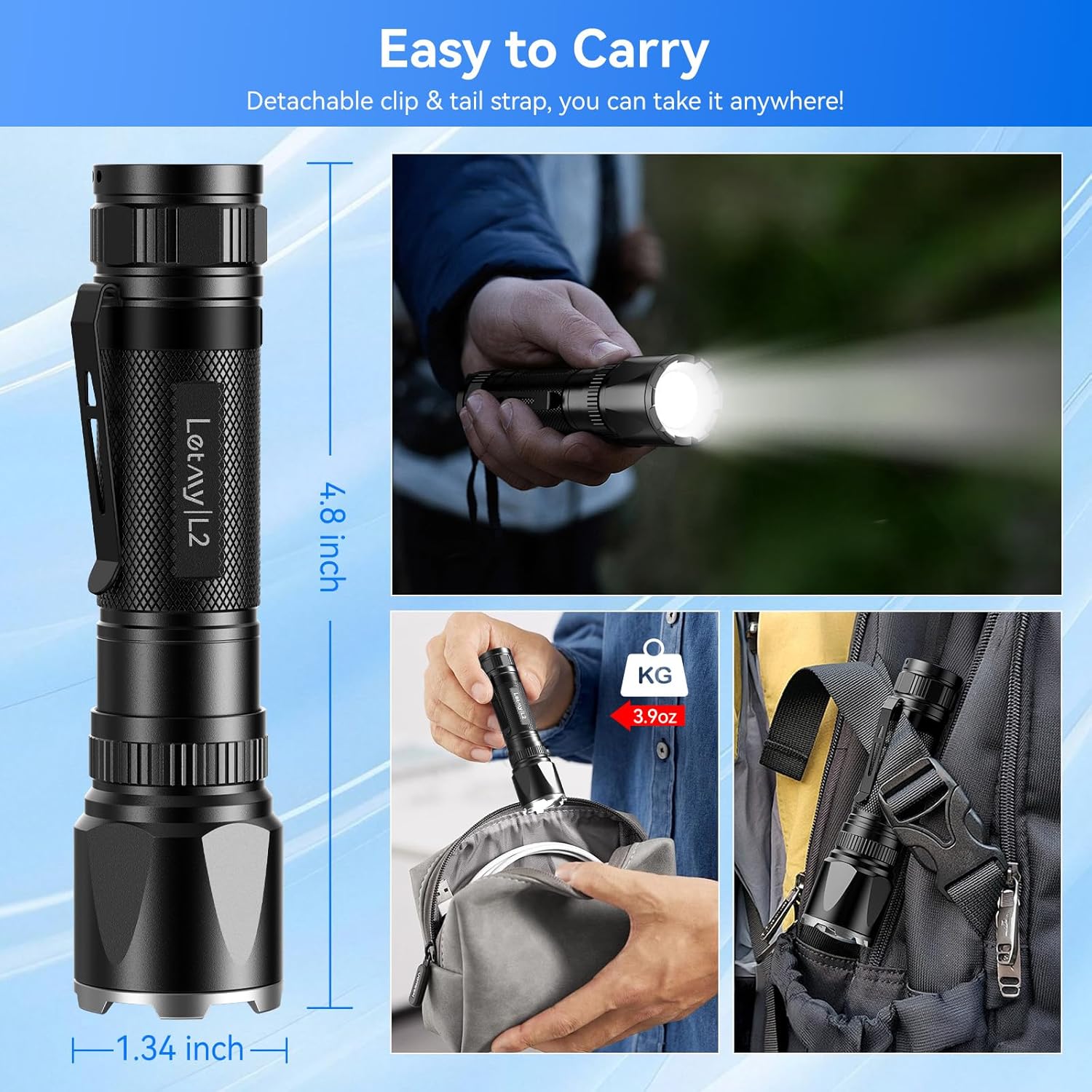 Go-to Rechargeable Flashlights for Home Emergency